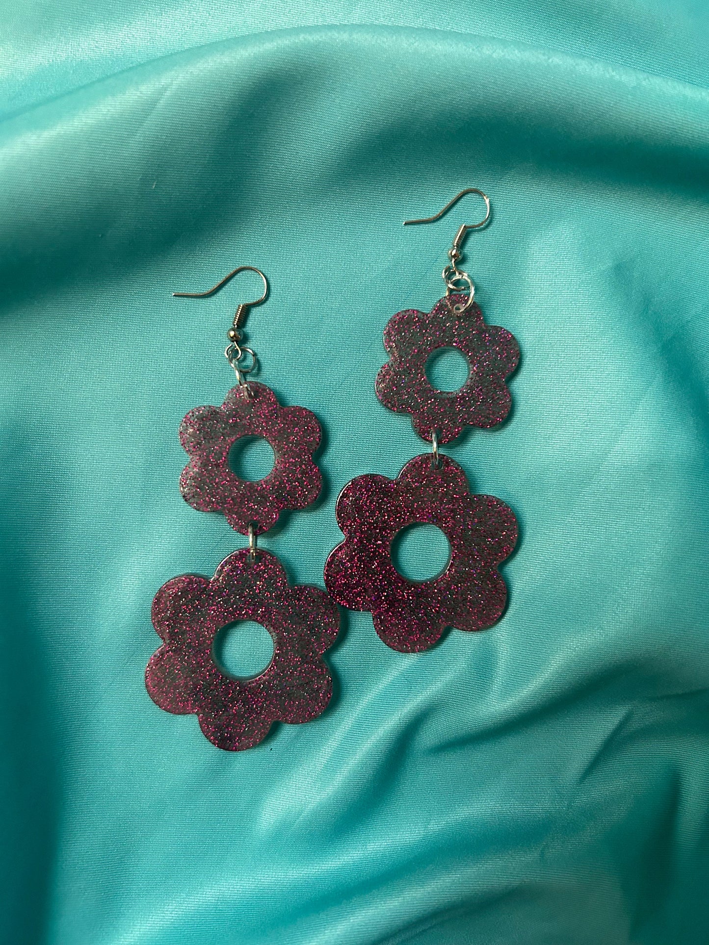Large Tiered Flower Earrings | Handmade with Different Styles