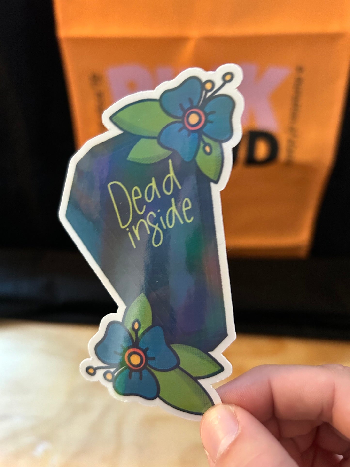 Dead Inside Sticker | Choose Your Finish and Size
