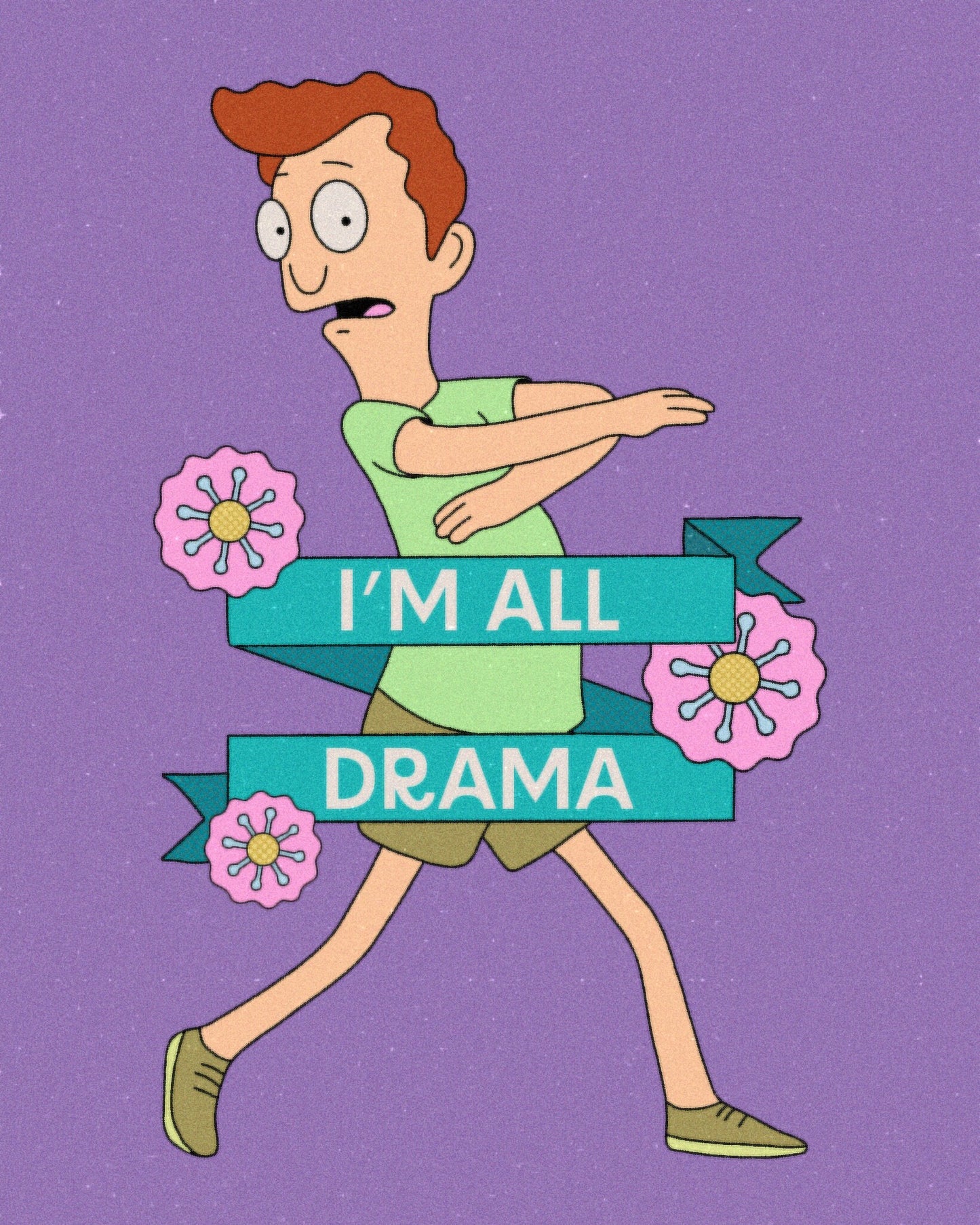 I’m all Drama Sticker | Peter Pescadero | Pop Lock and Drop It | Bobs Burgers Fan Art