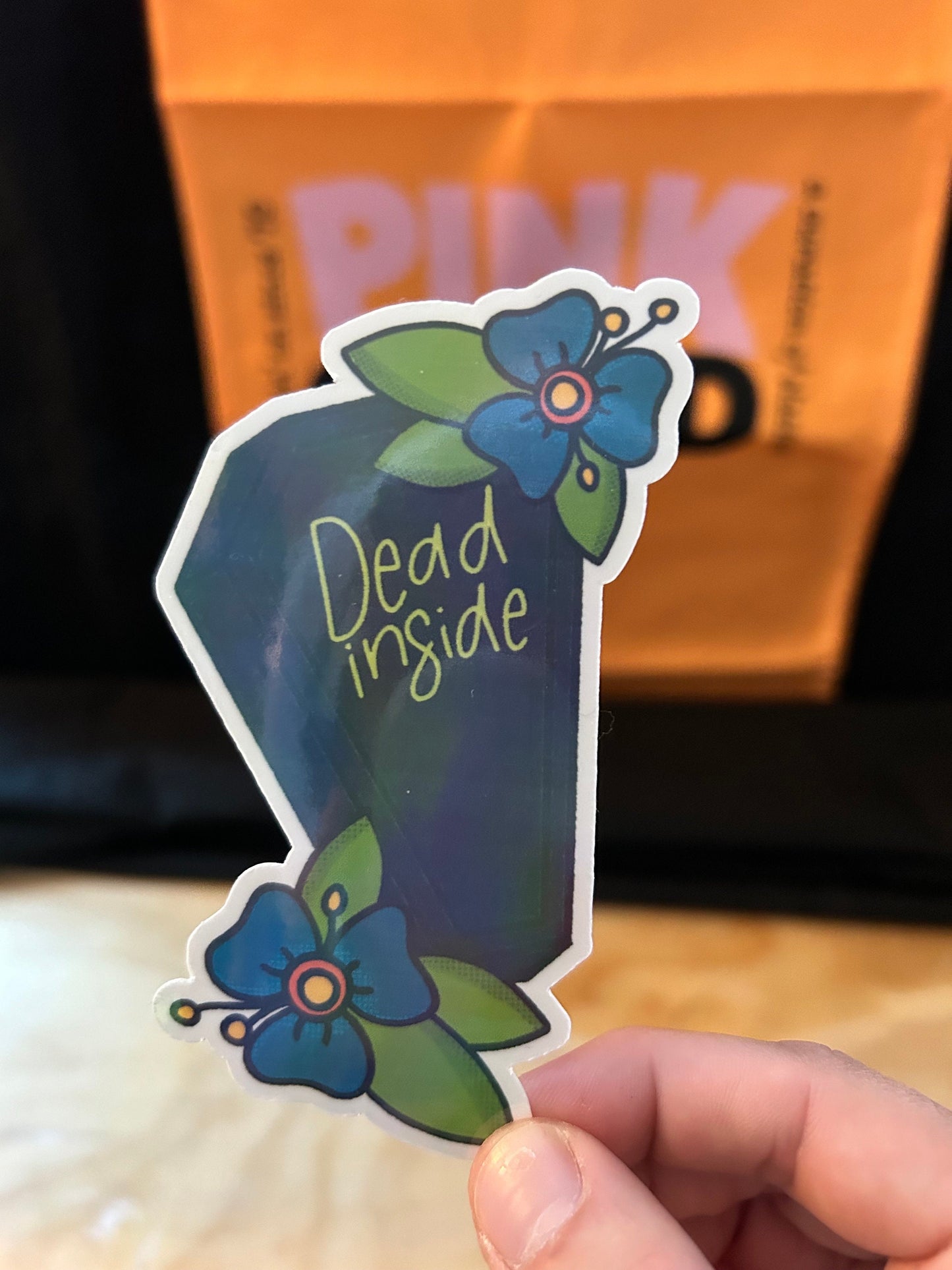 Dead Inside Sticker | Choose Your Finish and Size