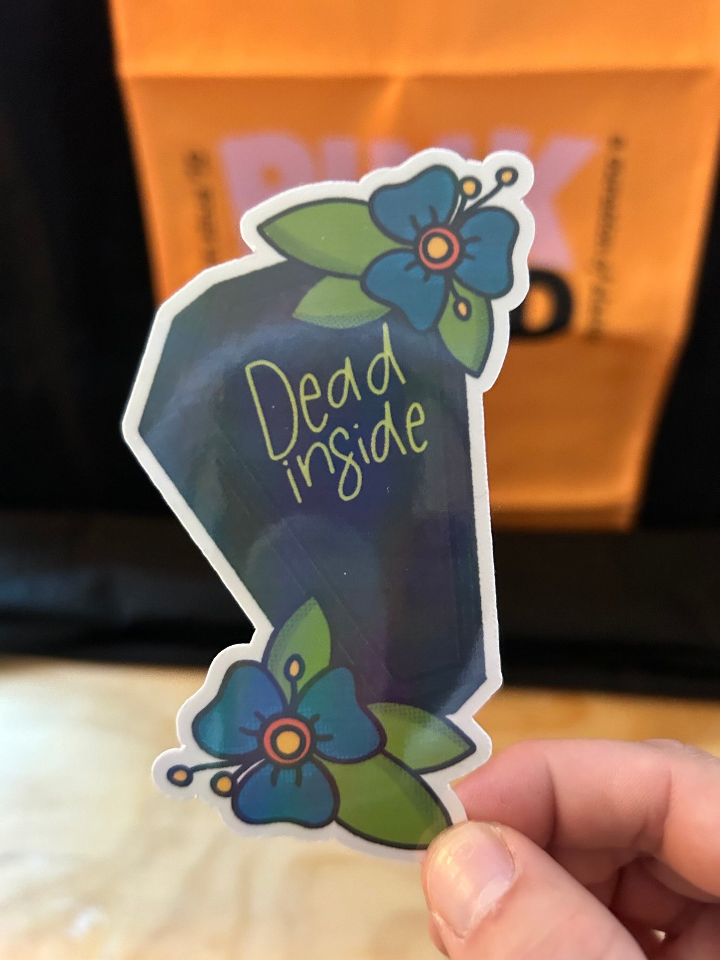 Dead Inside Sticker | Choose Your Finish and Size