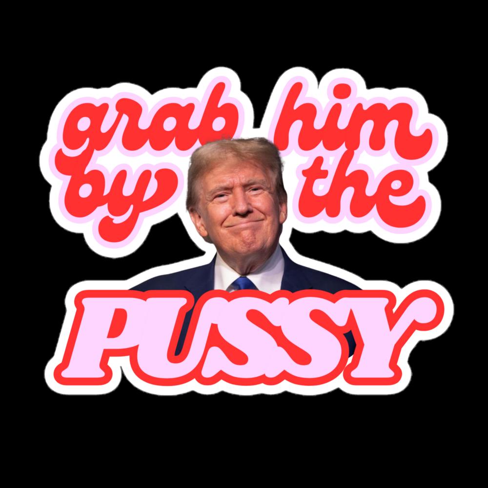 Political Sticker | Grab Em | Donald Trump