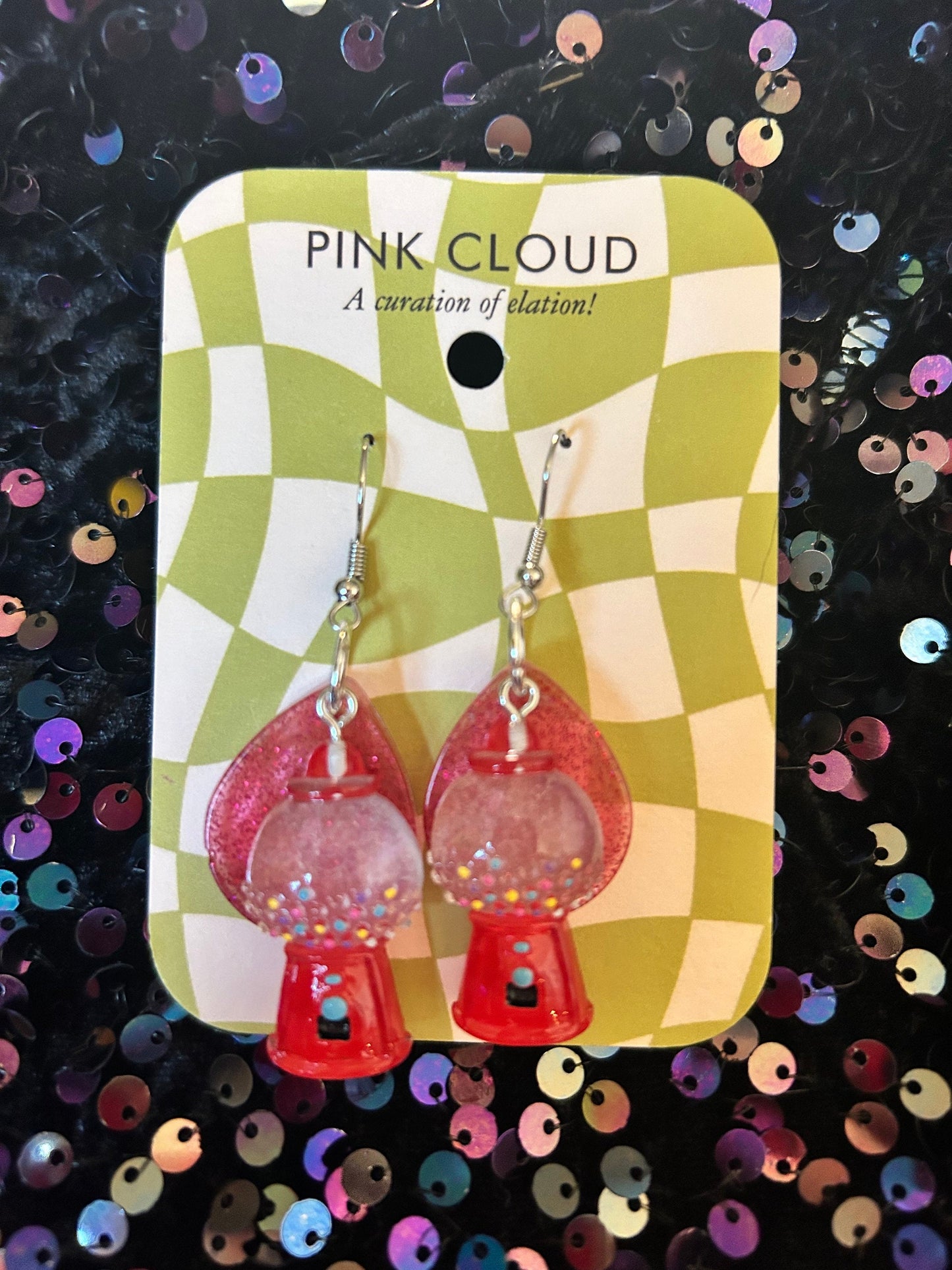 Gumball Earrings | Hubba Bubba or Red Square or Teardrop or Pink Teardrop or Oval