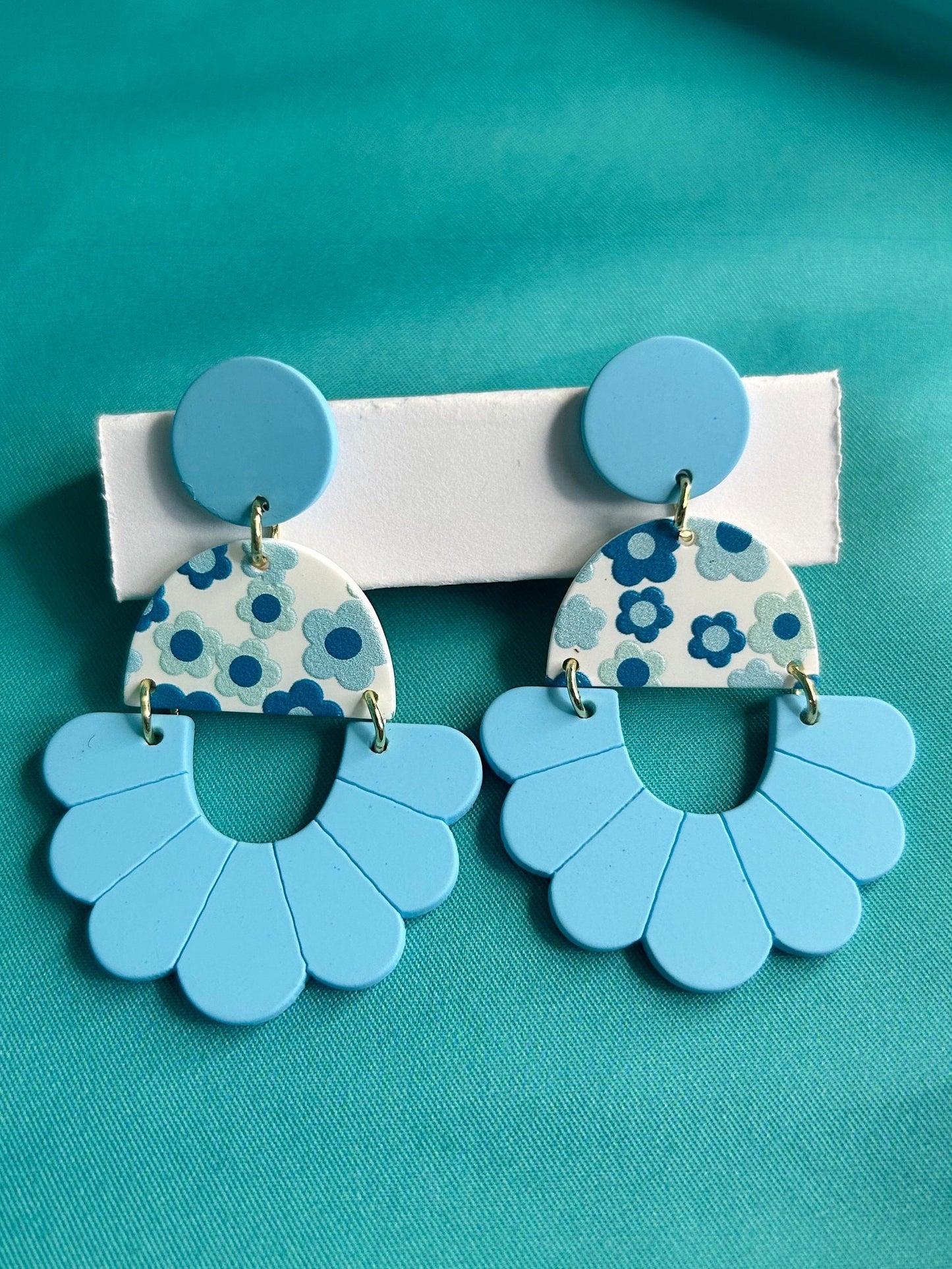 Blue Floral Earrings | Choose Your Style
