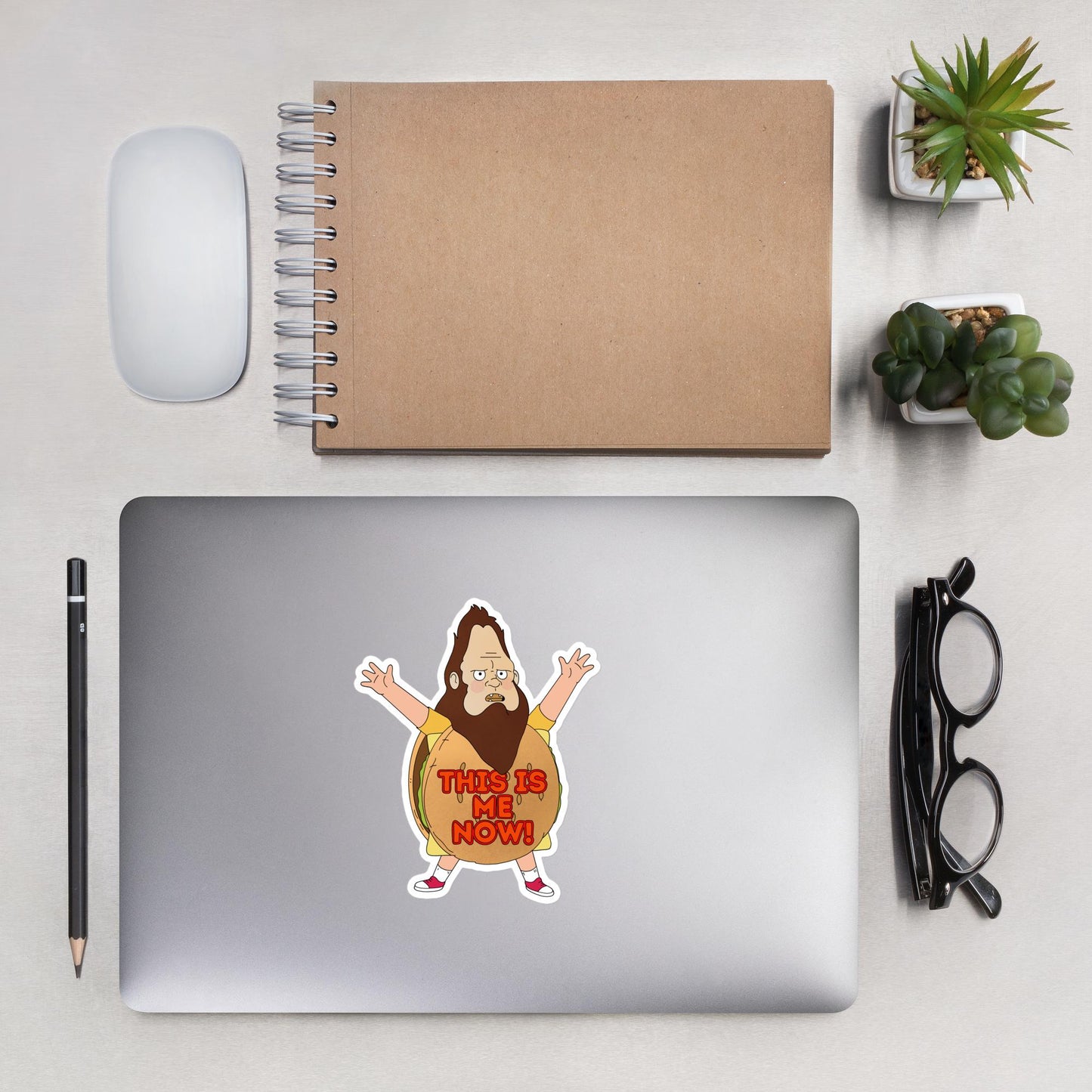 Beefsquatch Sticker | Gene Belcher | This is me now! | Bobs Burgers Fan Art