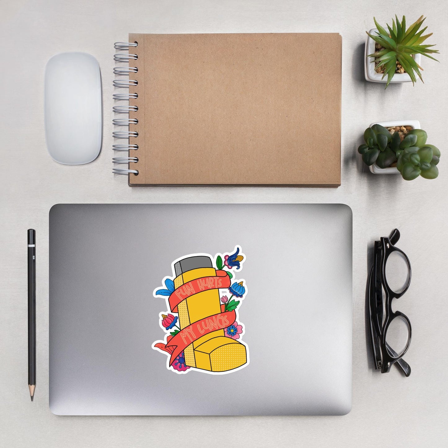 Fun Hurts My Lungs Sticker, Magnet or Temporary Tattoo | Bobs Burgers Fan Art
