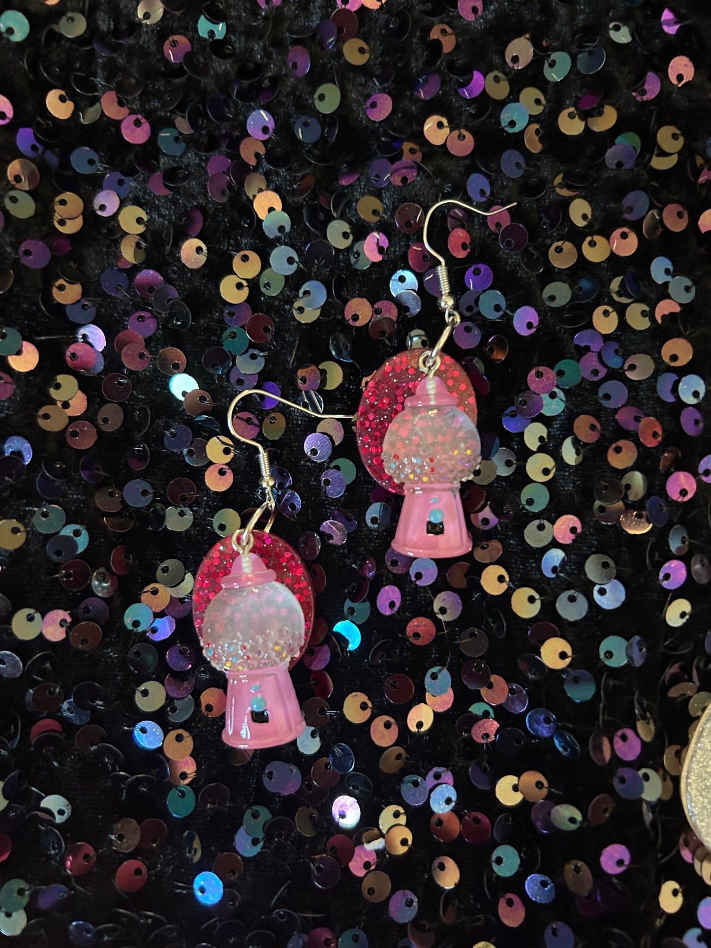 Gumball Earrings | Hubba Bubba or Red Square or Teardrop or Pink Teardrop or Oval