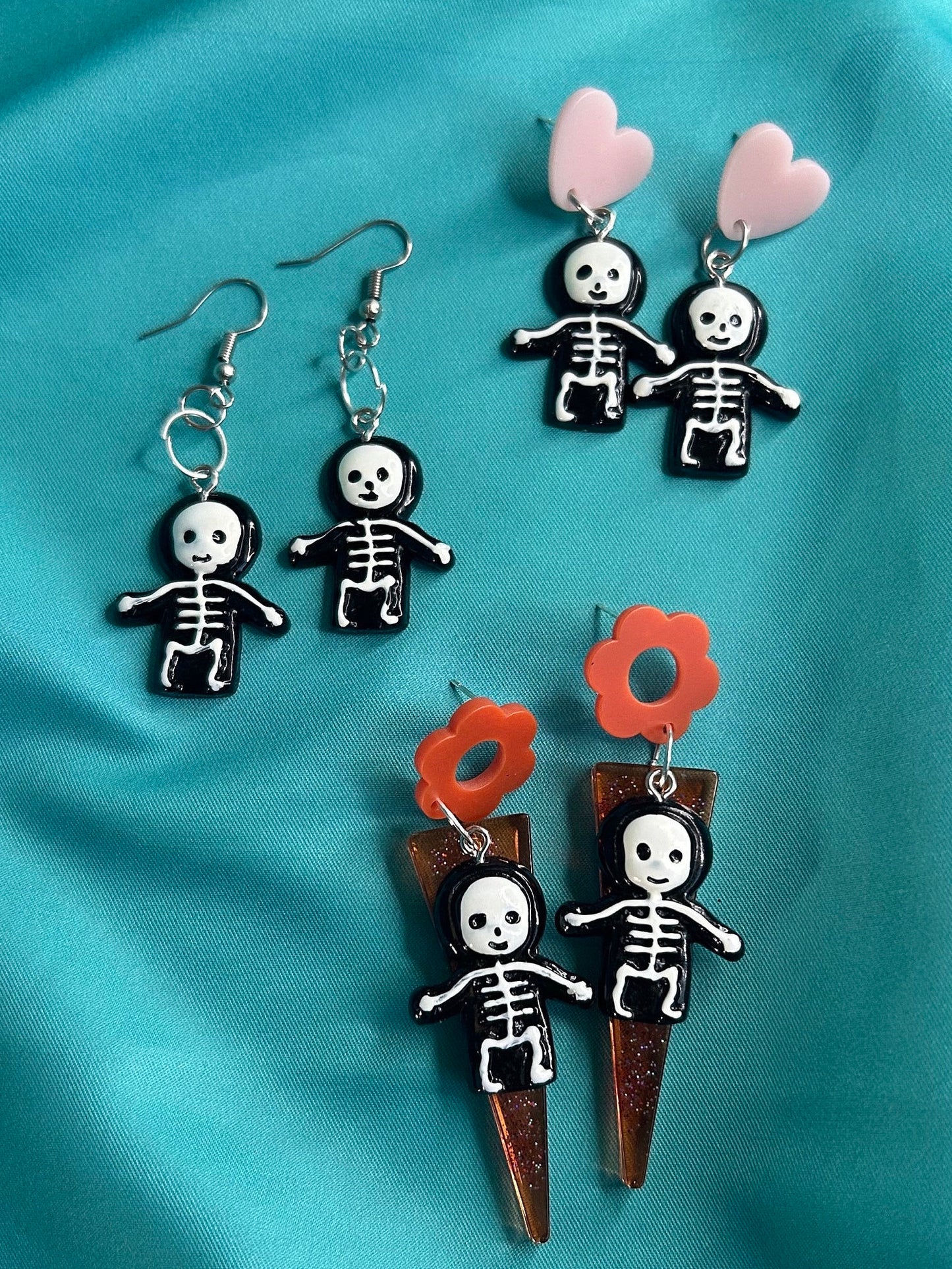 Creepy Baby Skeleton Earrings | Choose Your Style