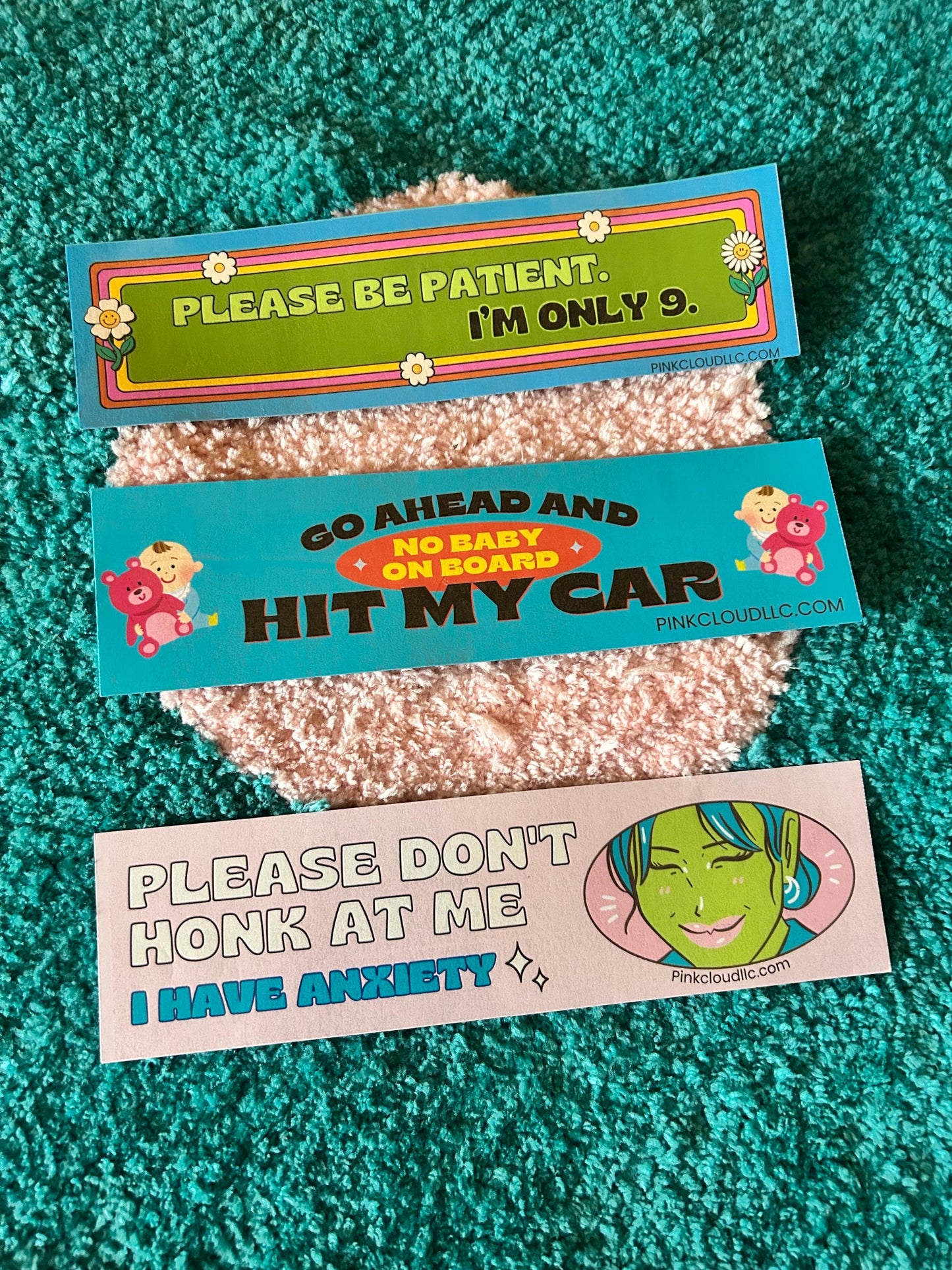 Please Be Patient. I’m Only 9. Car Magnet | 9 inches wide