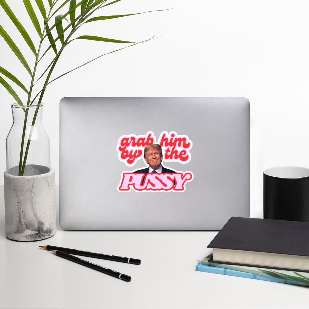 Political Sticker | Grab Em | Donald Trump