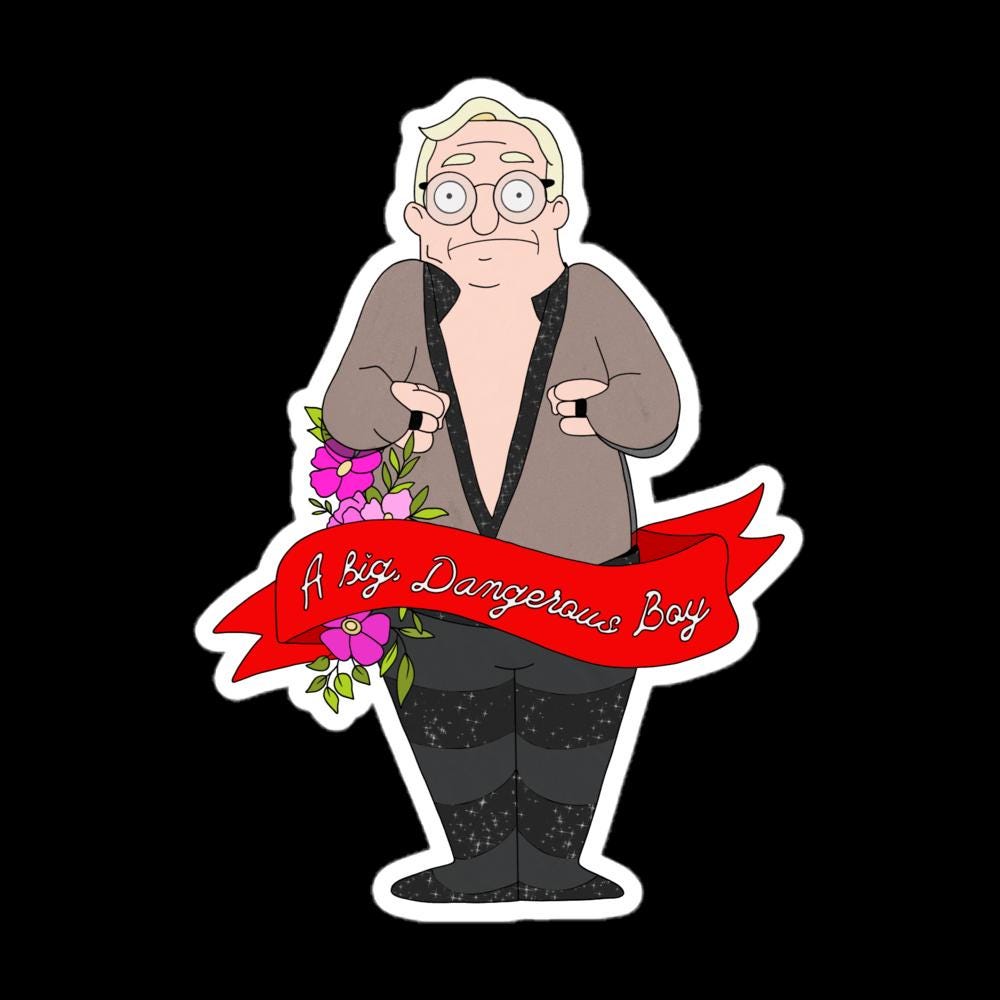 Felix Fishoeder Sticker | A big dangerous boy | Bobs Burgers Fan Art