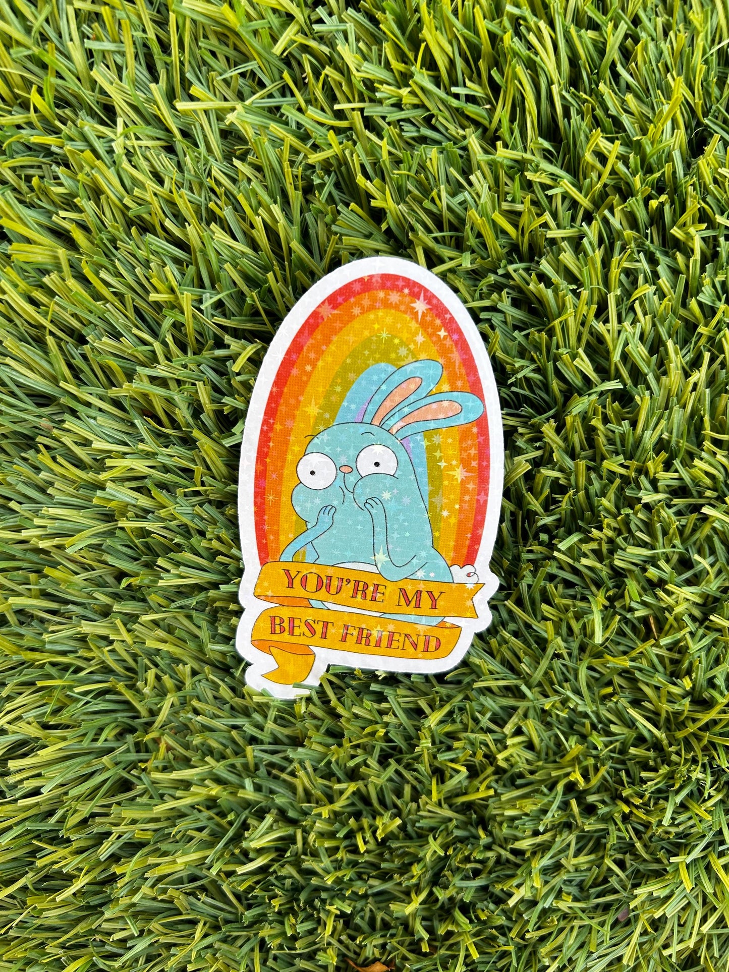 You’re my best friend | Kiff fan art | Barry Buns Bunny sticker | glossy or holographic