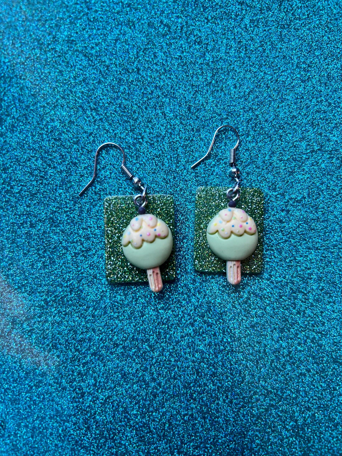 Sweet Treat Earrings | Choose Red White and Blue or Green