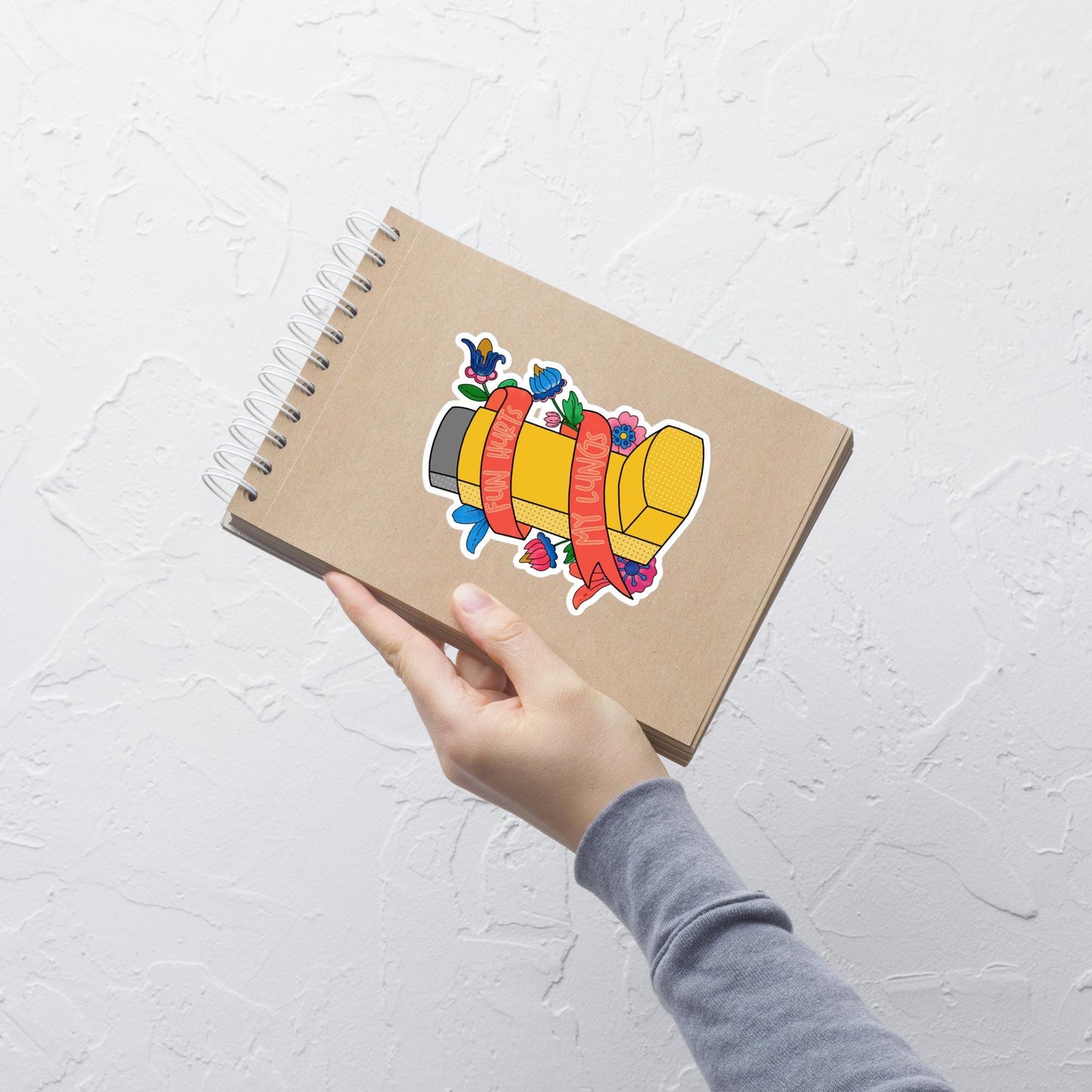 Fun Hurts My Lungs Sticker, Magnet or Temporary Tattoo | Bobs Burgers Fan Art