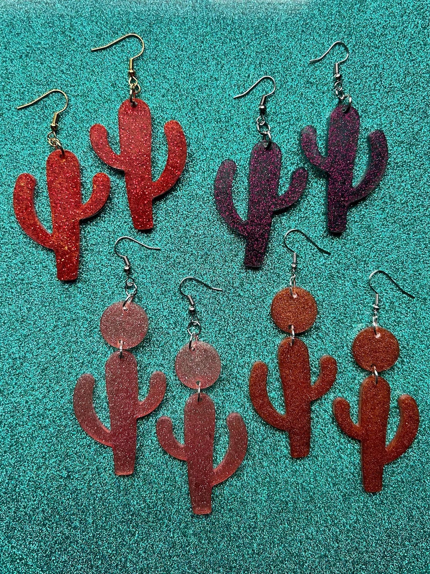 Large Saguaro Cactus Earrings | Choose Your Style