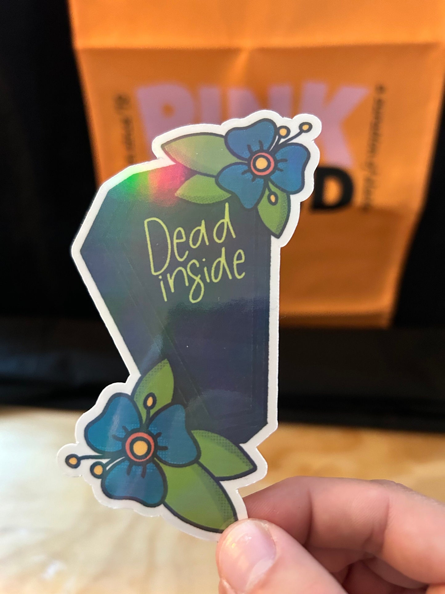 Dead Inside Sticker | Choose Your Finish and Size