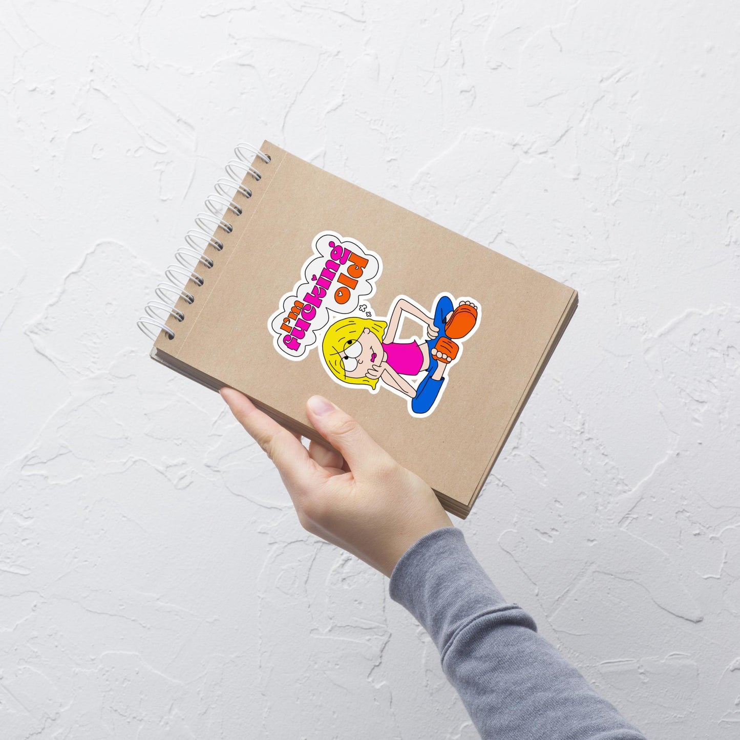 Nostalgic TV Sticker | Lizzie McGuire | I’m fucking old | millenial cartoon