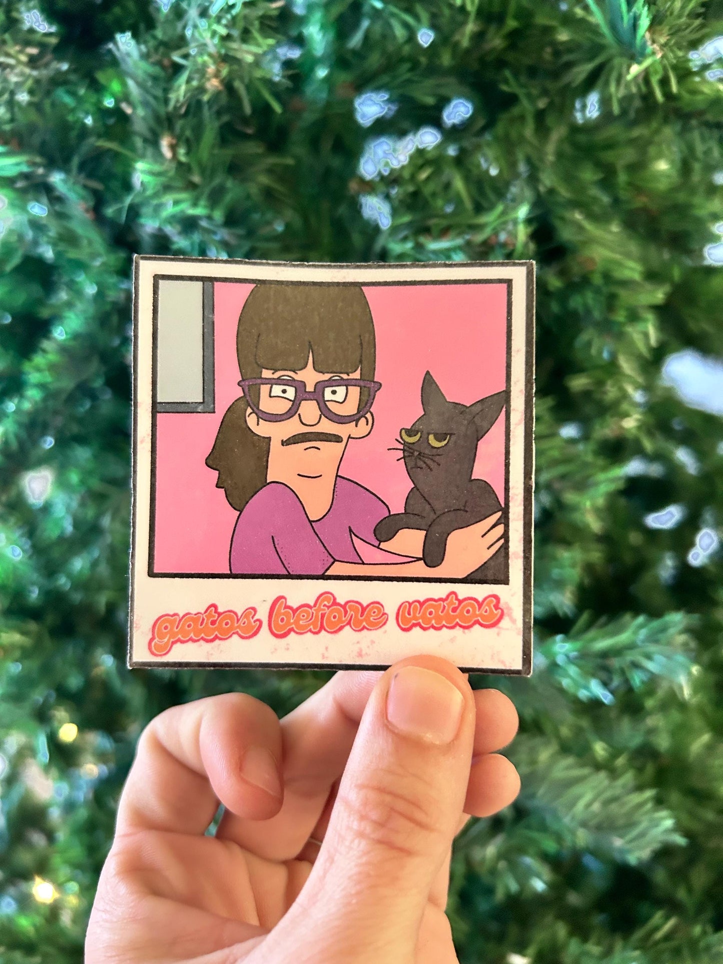 Gatos before Vatos Sticker | Gayle | Jean Clawed Van Damme | Bobs Burgers Fan Art