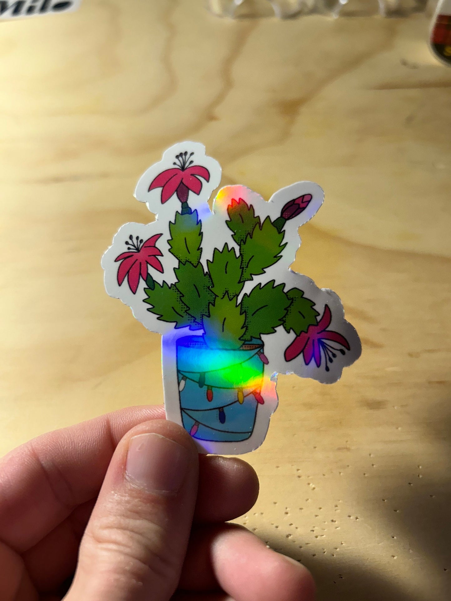 Christmas Cactus Sticker