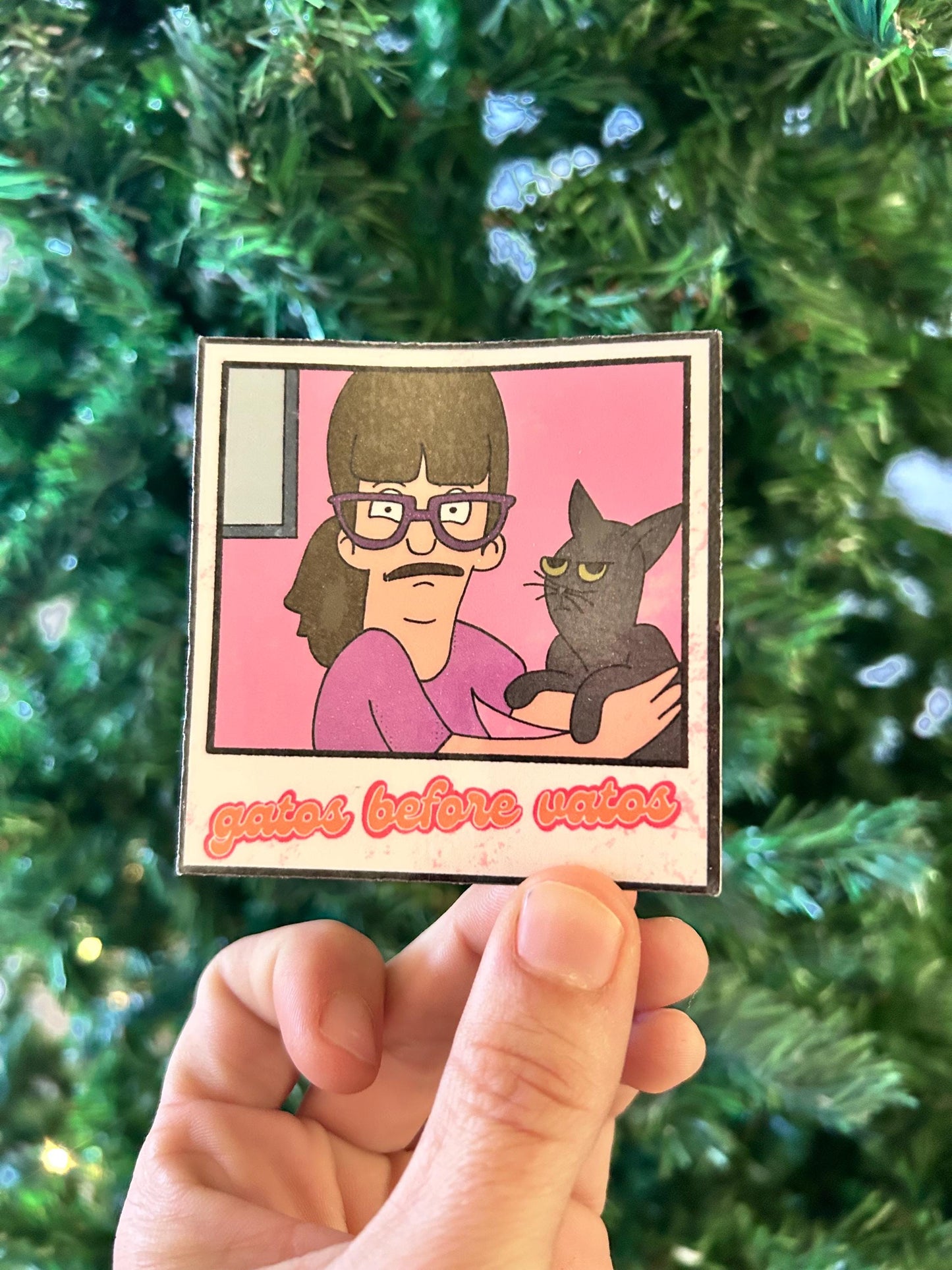 Gatos before Vatos Sticker | Gayle | Jean Clawed Van Damme | Bobs Burgers Fan Art