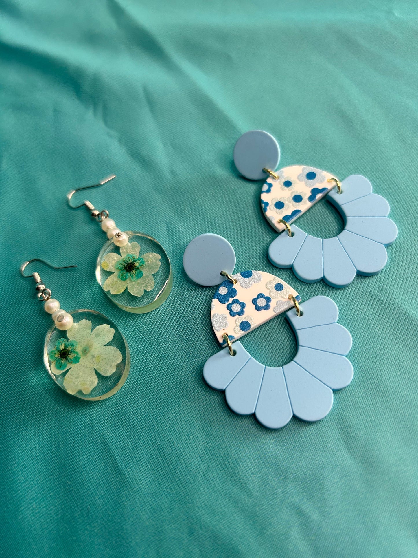 Blue Floral Earrings | Choose Your Style