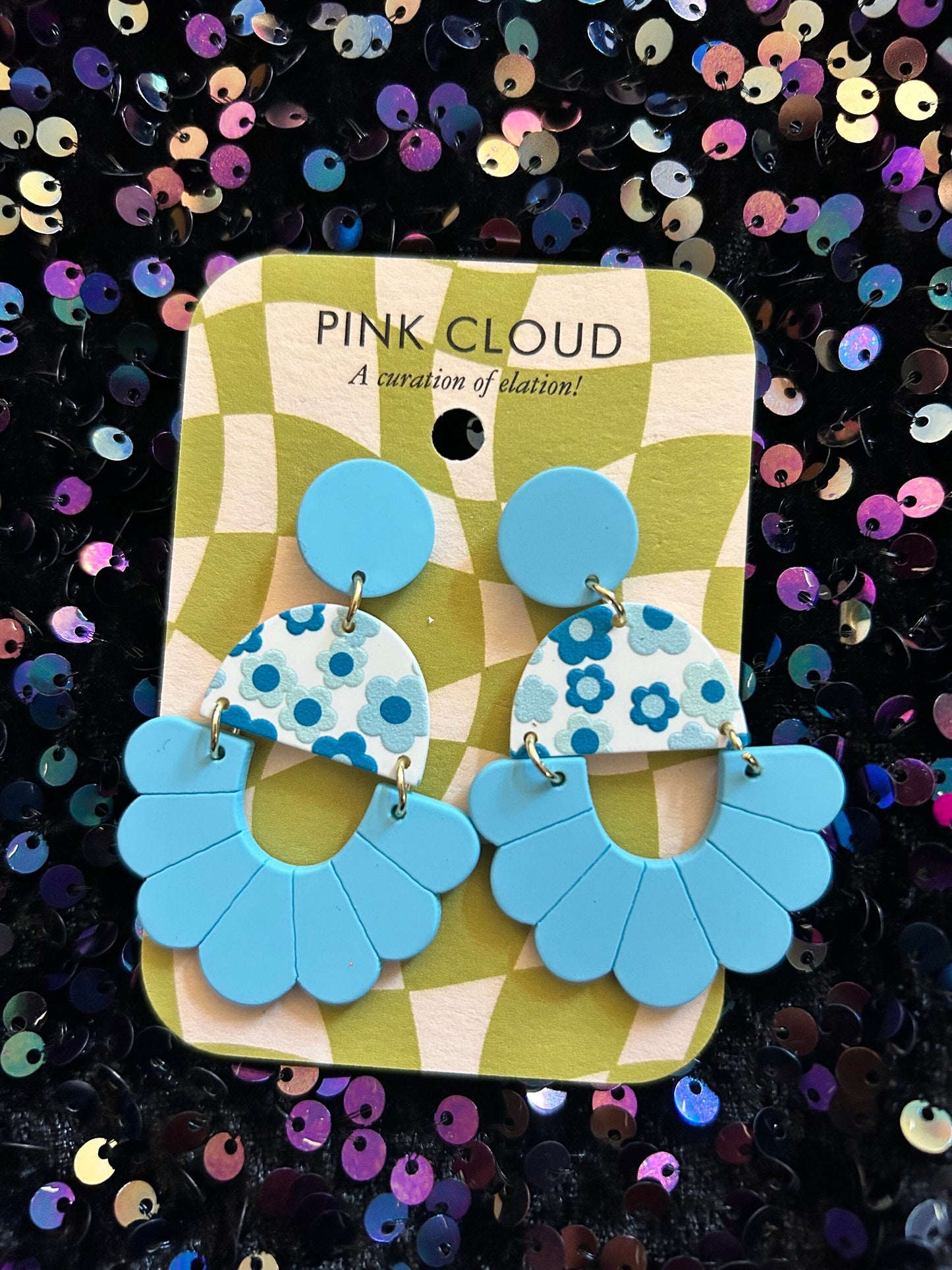 Blue Floral Earrings | Choose Your Style