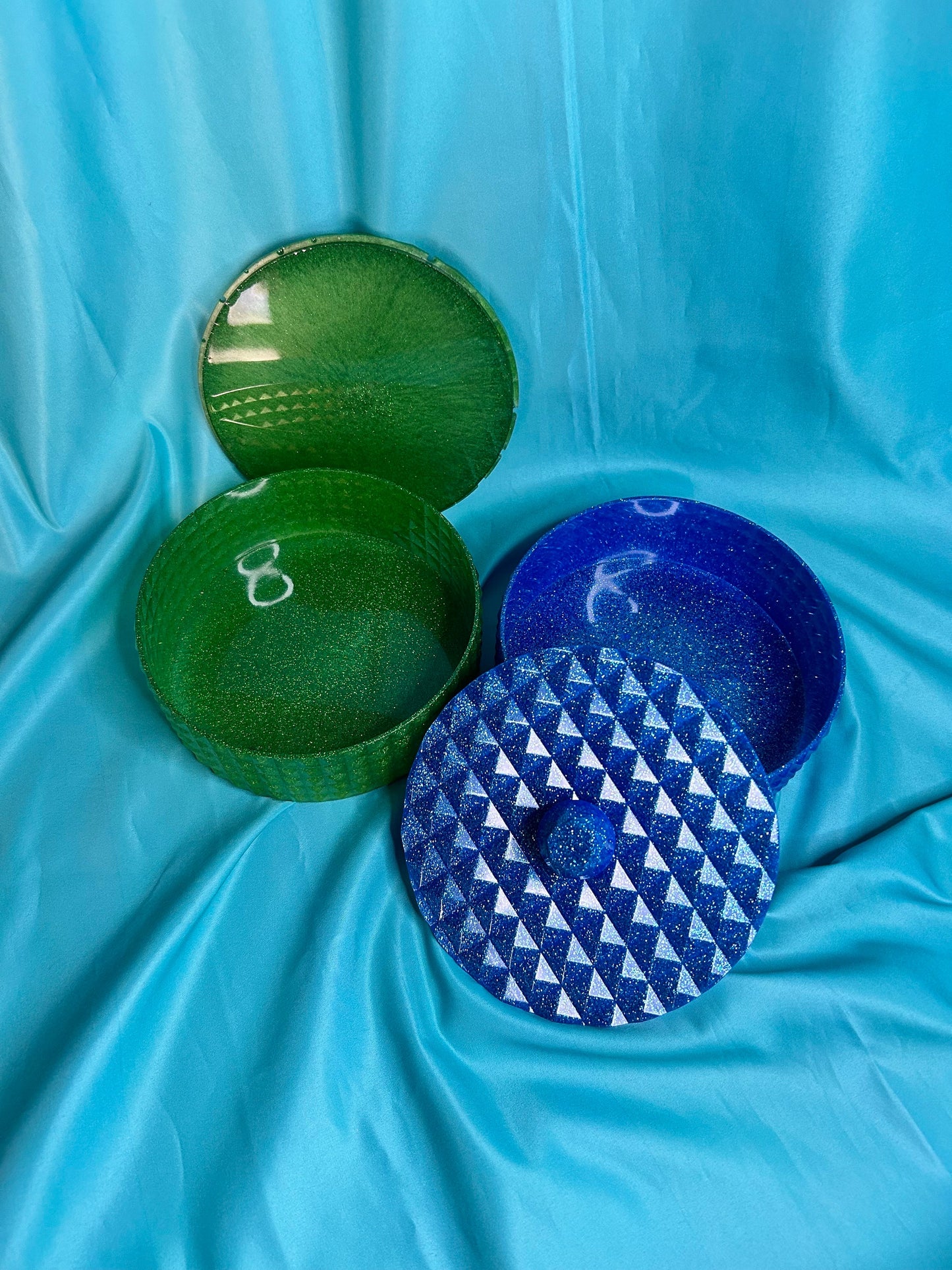 Large Decorative Jar | Diamond Pattern | Choose Your Color