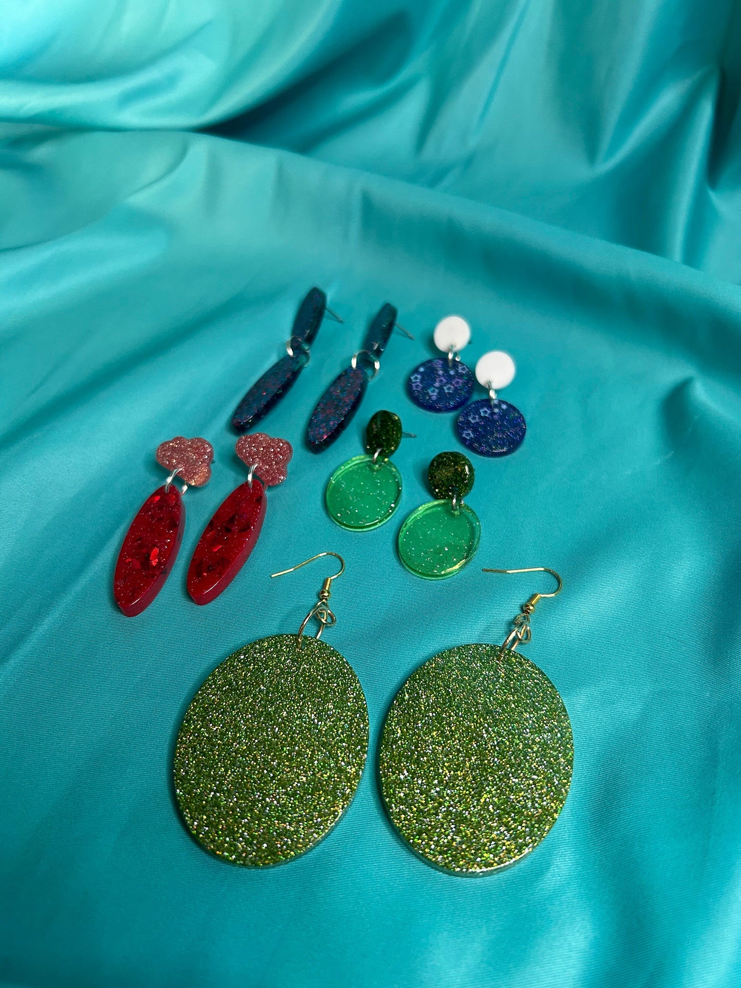 Long Rounded Earrings | Circle and Oval | Choose Your Style