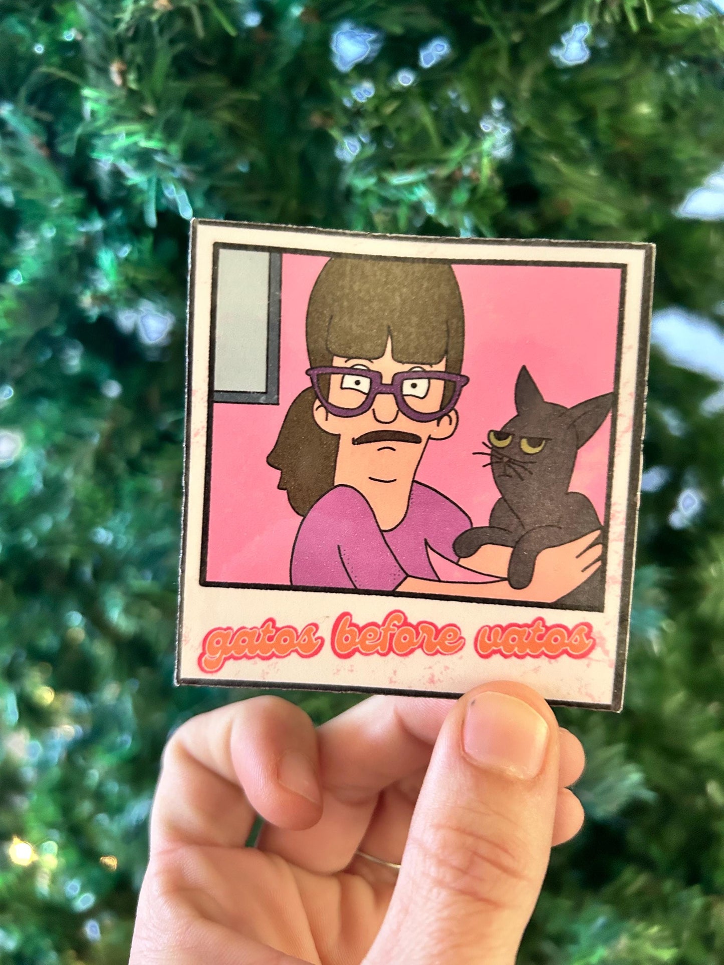 Gatos before Vatos Sticker | Gayle | Jean Clawed Van Damme | Bobs Burgers Fan Art