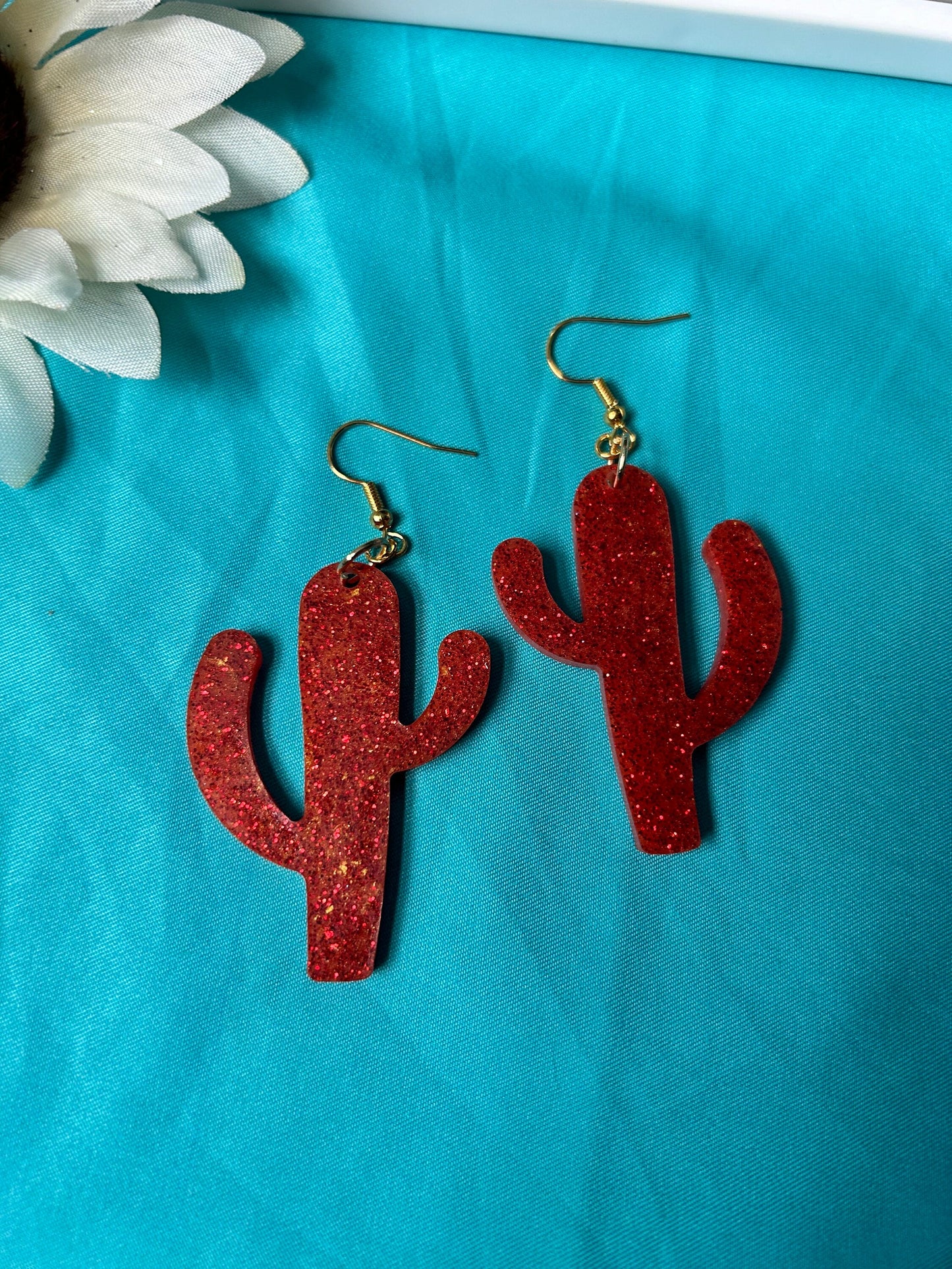 Large Saguaro Cactus Earrings | Choose Your Style