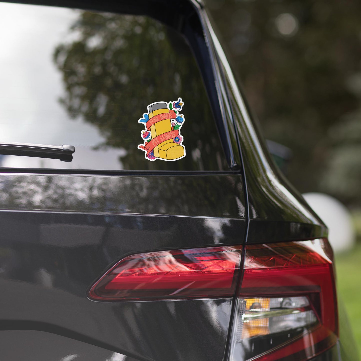 Fun Hurts My Lungs Sticker, Magnet or Temporary Tattoo | Bobs Burgers Fan Art