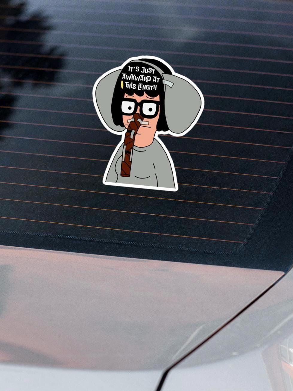 Tina Belcher Sticker: "It's Just Awkward" - Bob's Burgers, Glossy or Holographic