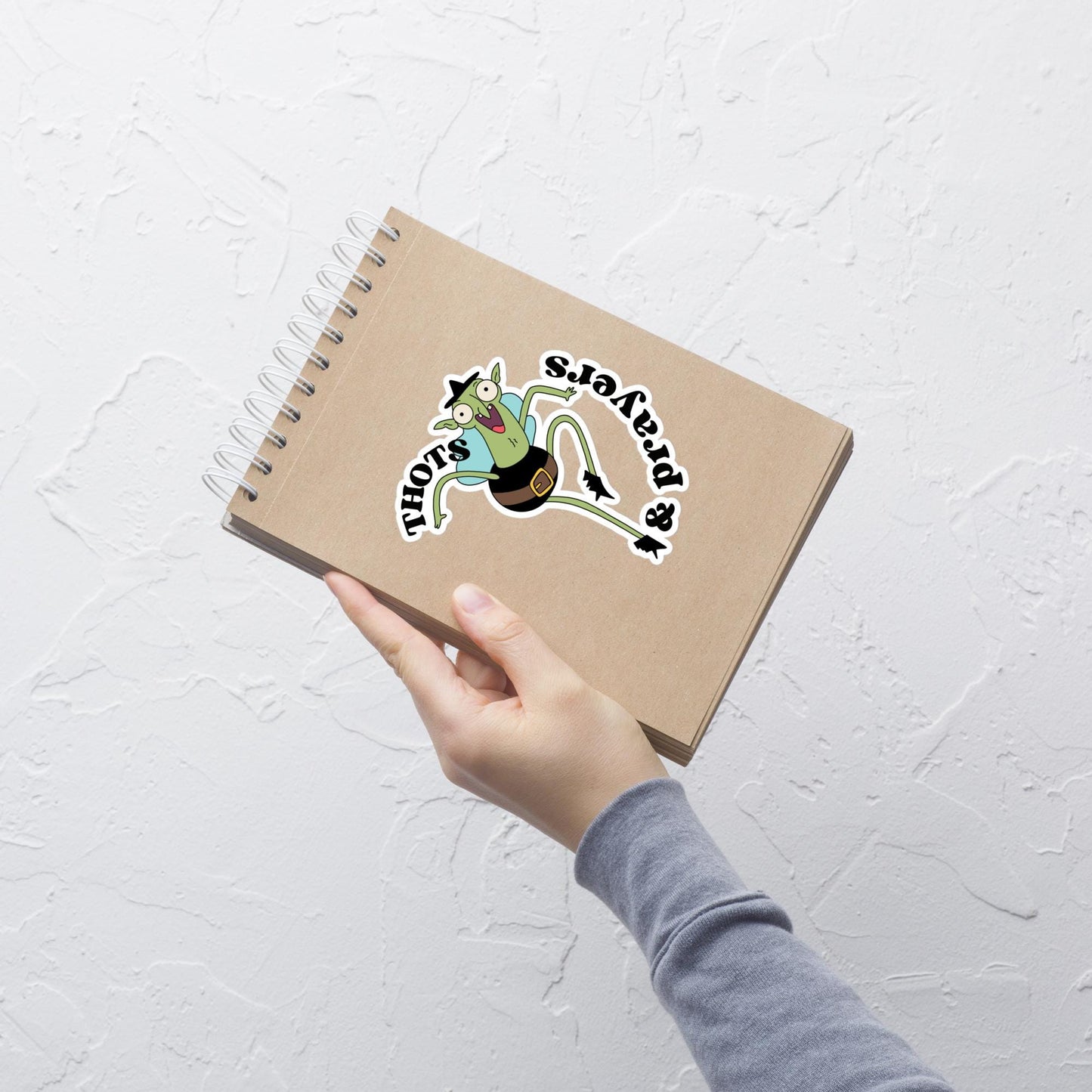 Helen Sticker: Sassy Green Witch Art - Glossy or Holographic