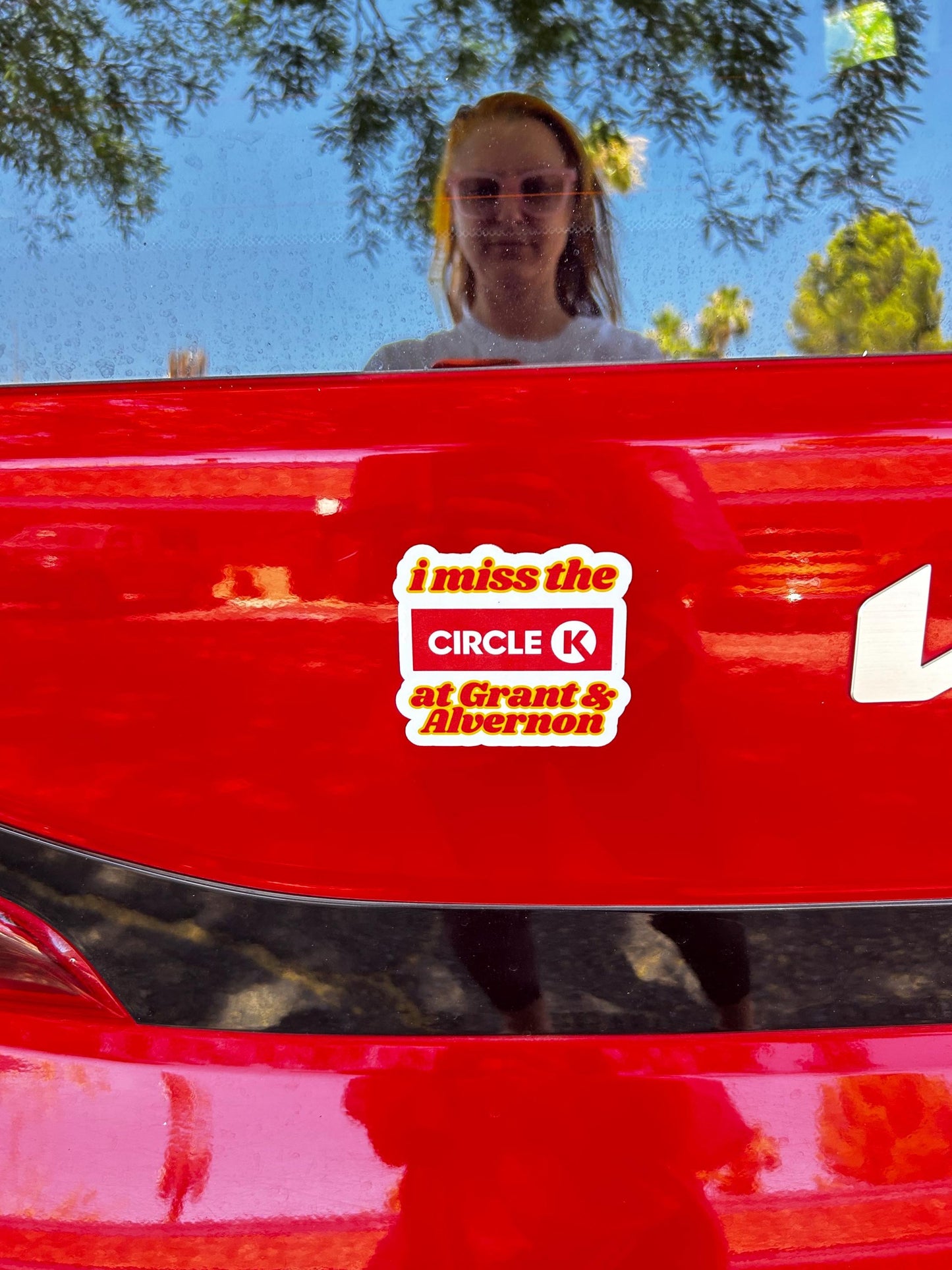 I miss the circle k | Tucson Sticker or Magnet | Holographic or Glossy