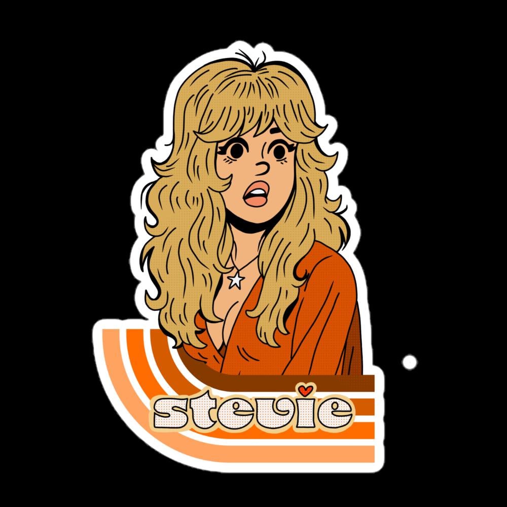 Stevie Nicks Fan Art | Sticker, Magnet or Tattoo | Choose Your Size and Finish