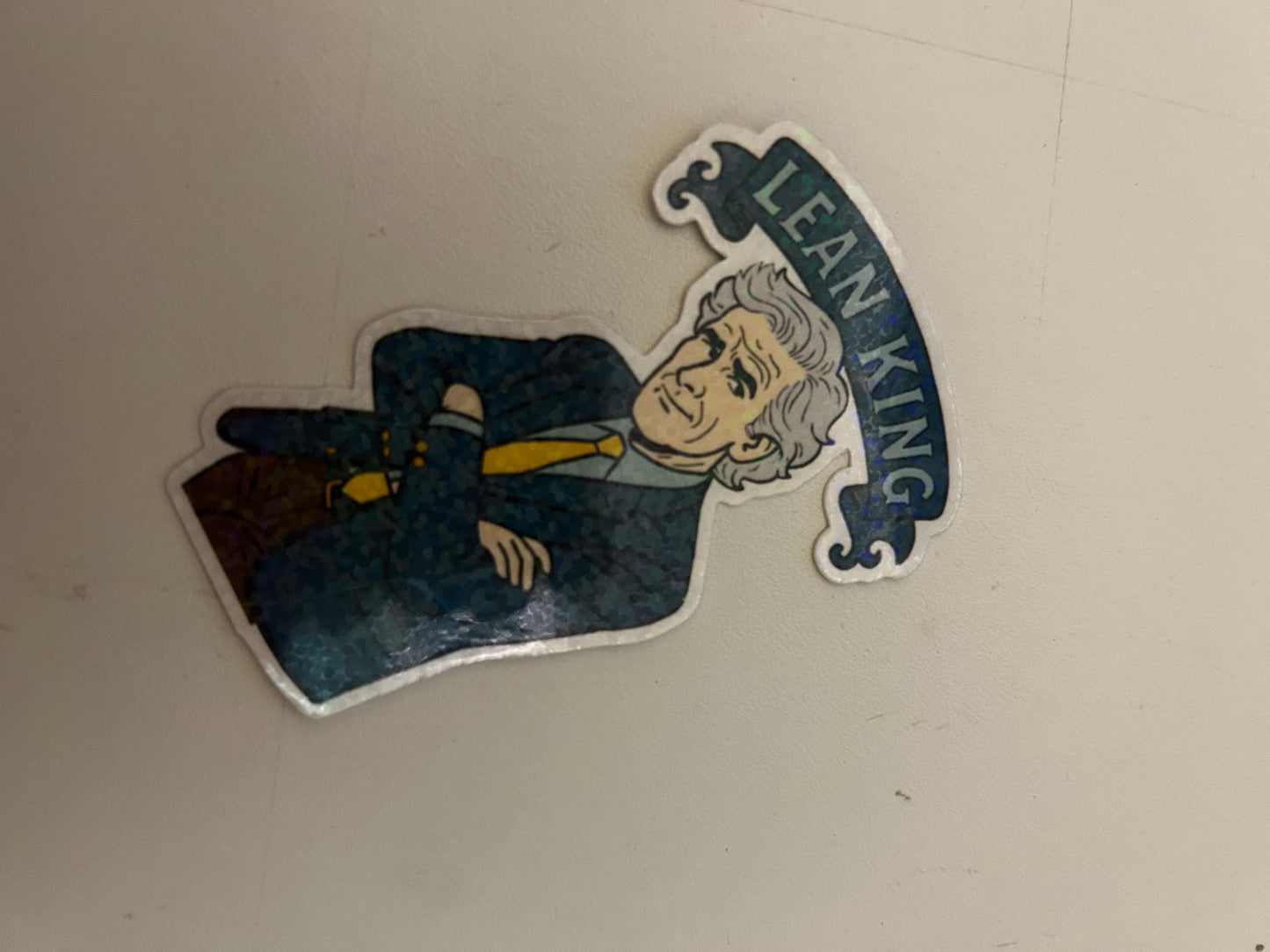 Lean King | Dateline Fan Art | Keith Morrison | sticker or magnet | glossy or holographic and size options