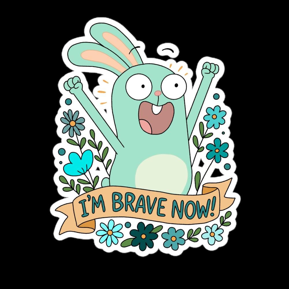 Kiff Fan Art Sticker/Magnet: Barry Buns Bunny - Glossy or Holographic