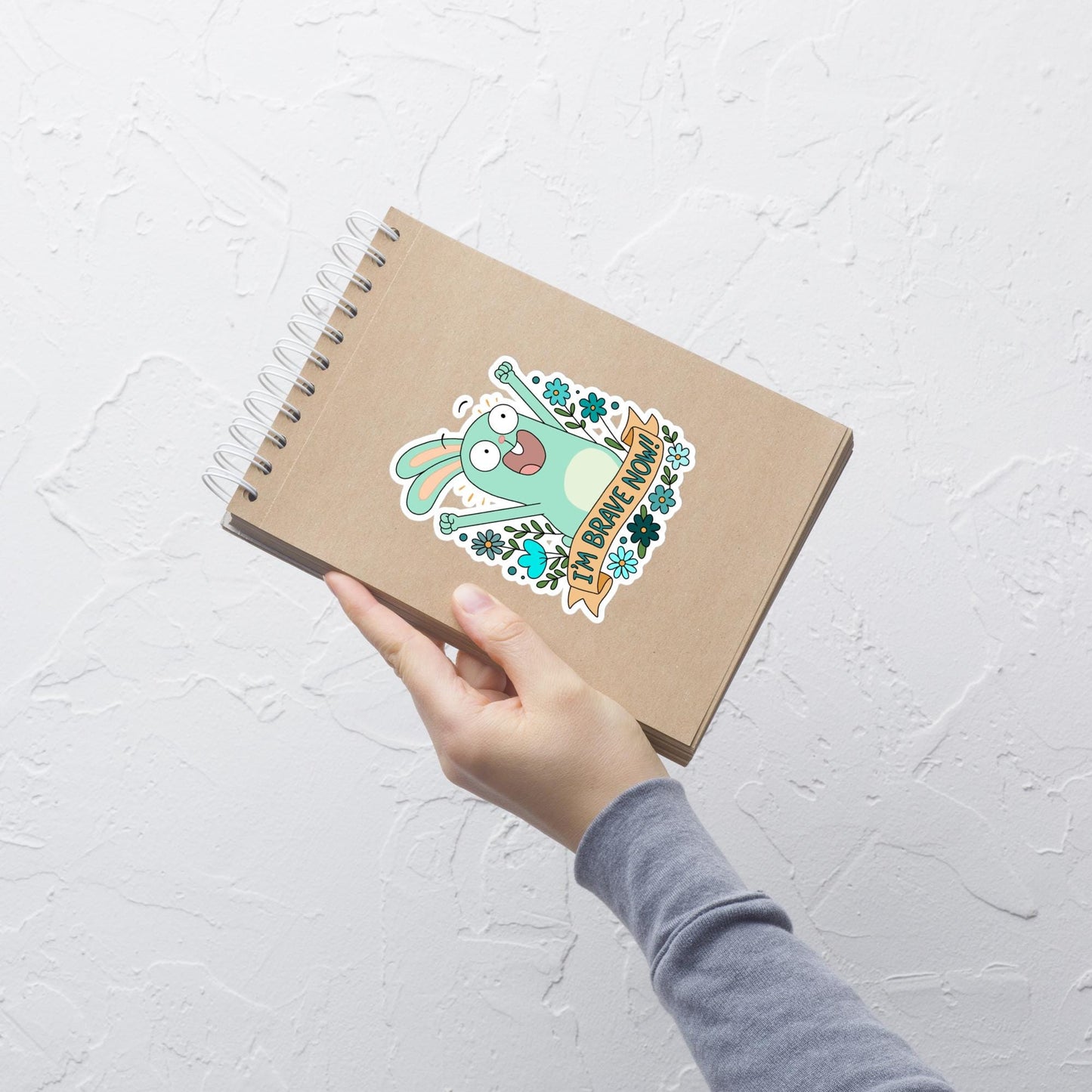 I’m brave now | Kiff fan art | Barry Buns Bunny | sticker or magnet | glossy or holographic and size options