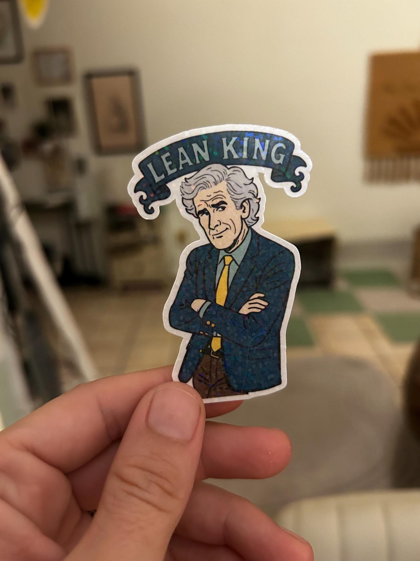 Lean King | Dateline Fan Art | Keith Morrison | sticker or magnet | glossy or holographic and size options