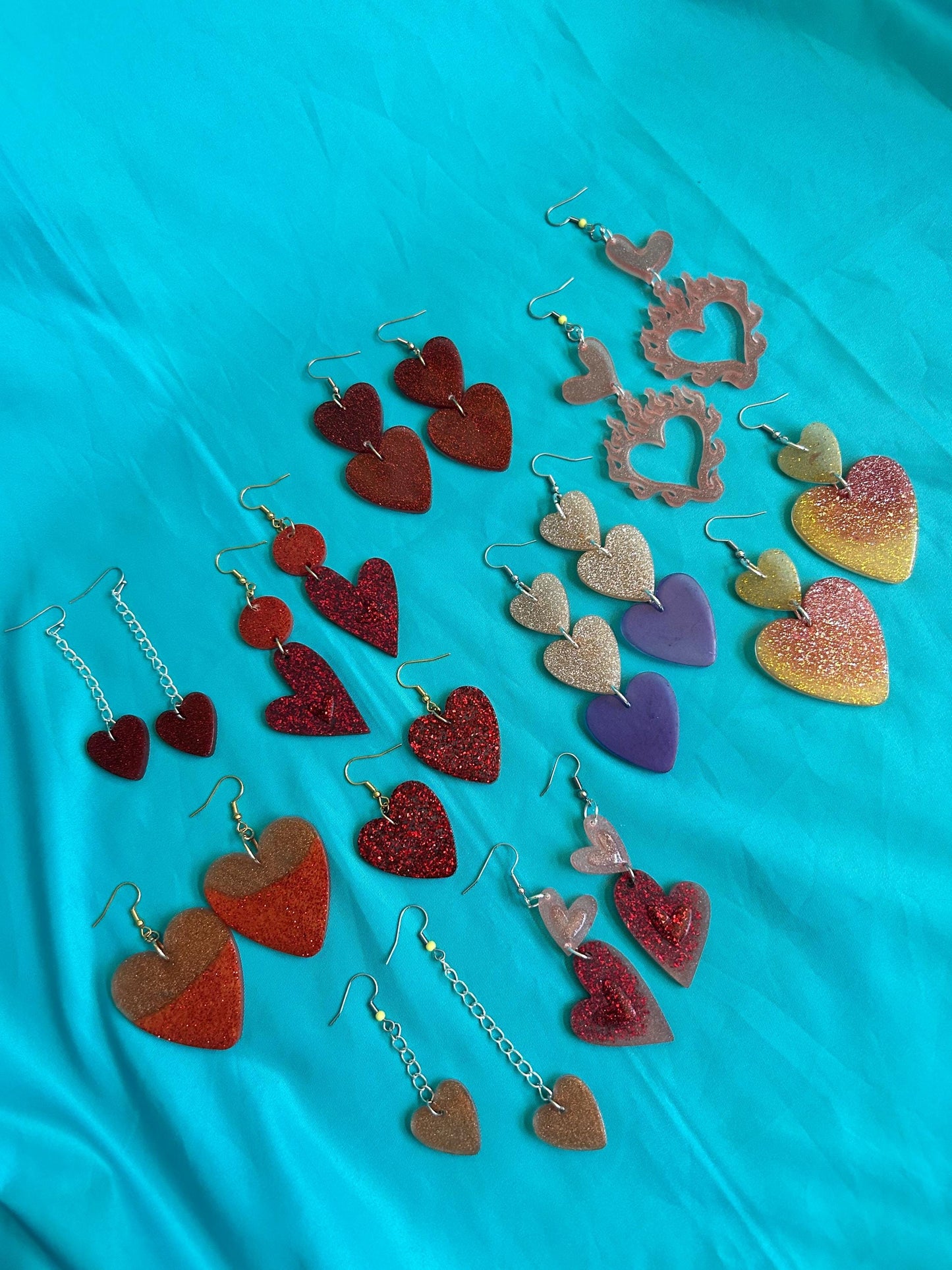 Heart Earrings in Different Styles | Hook Back