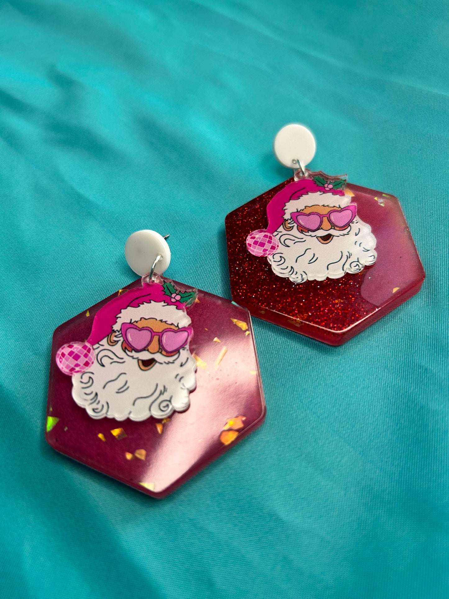 Weird Christmas Earrings | Gremlin | Disco Santa | Black Cat | Saguaros
