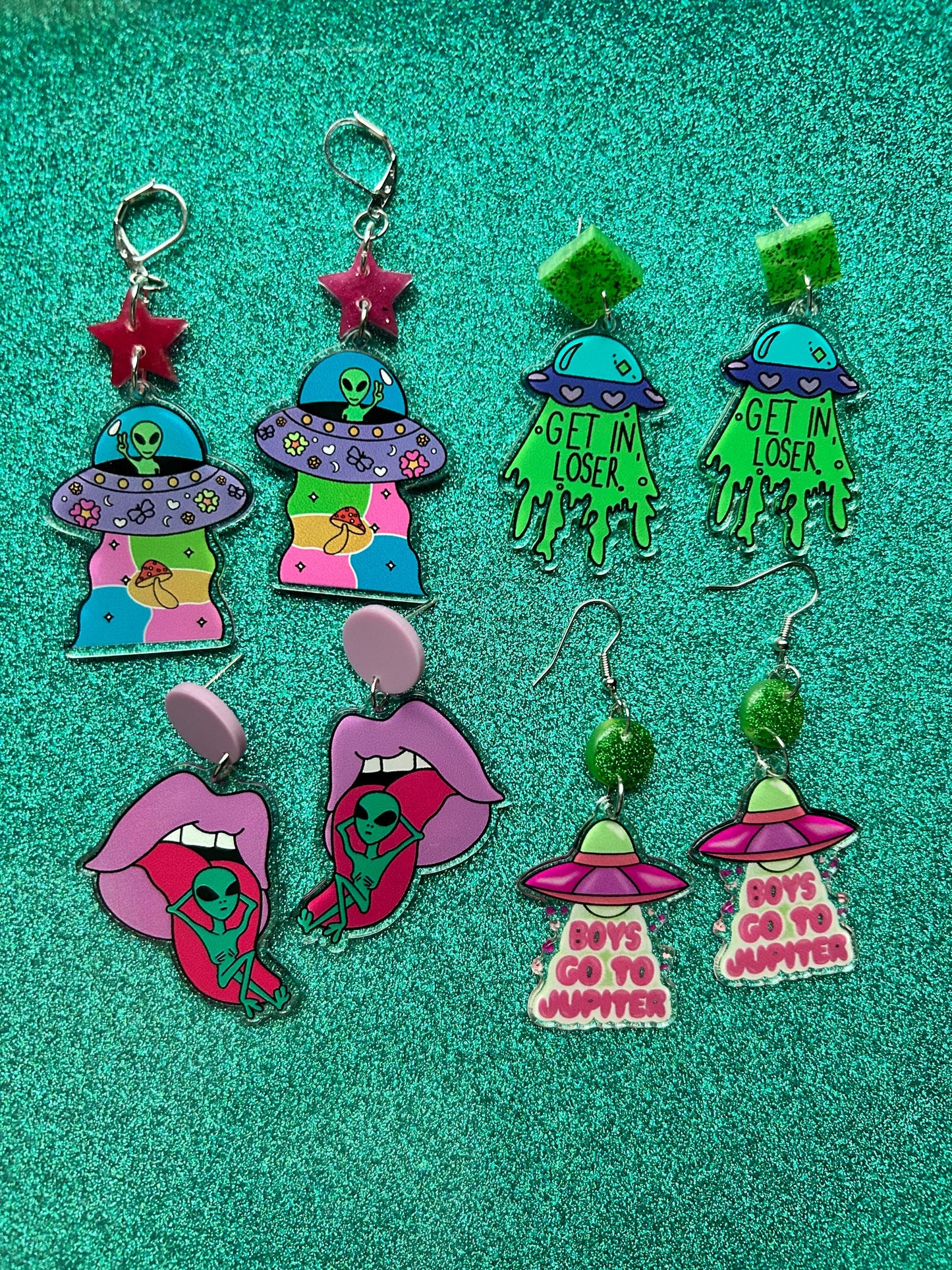 Outer Space Statement Earrings | Choose Your Style | Aliens