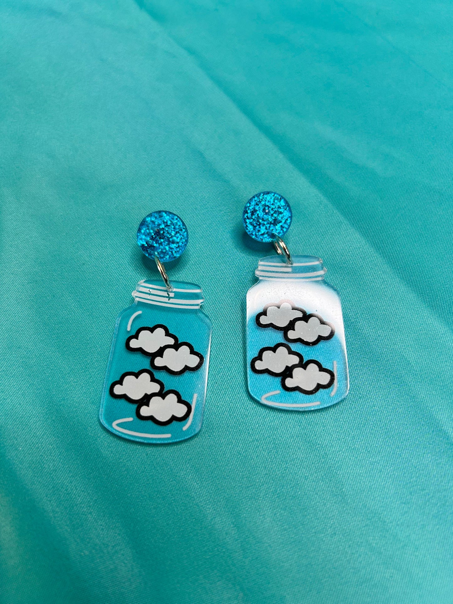 Jar Earrings | Clover, Cloud or Jellyfish Style