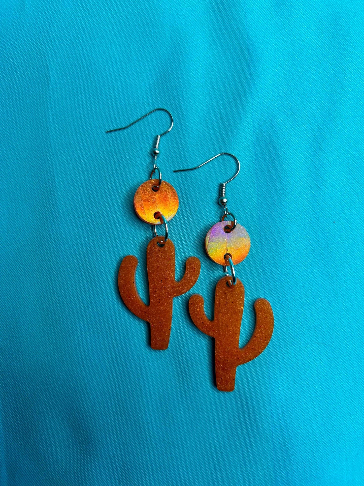 Small Saguaro Hook or Leverback Earrings | Choose Your Color and Style