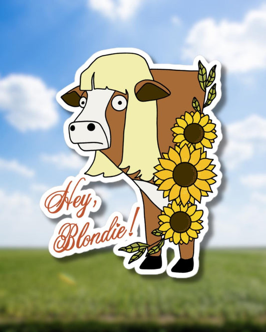 Moolissa Sticker | Hey Blondie! | Bobs Burgers Fan Art