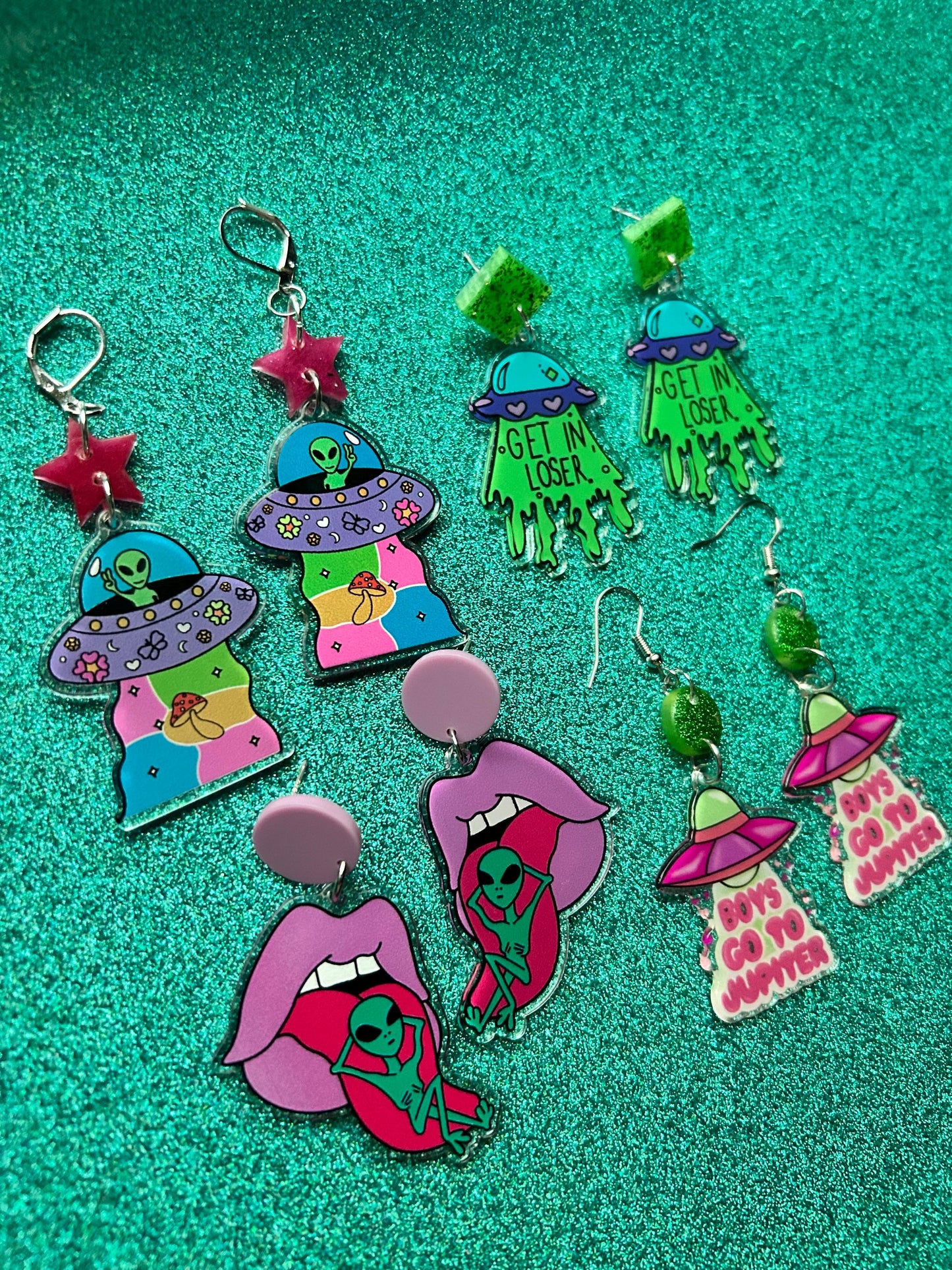 Outer Space Statement Earrings | Choose Your Style | Aliens