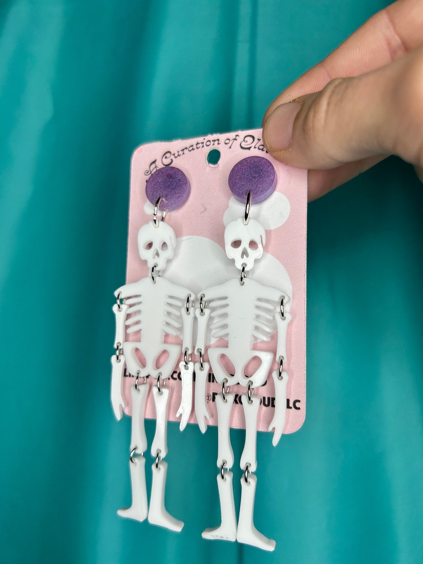 Skeleton with Amputation Earrings | Customize Limb Loss and Earring Back | Inclusive Halloween Style