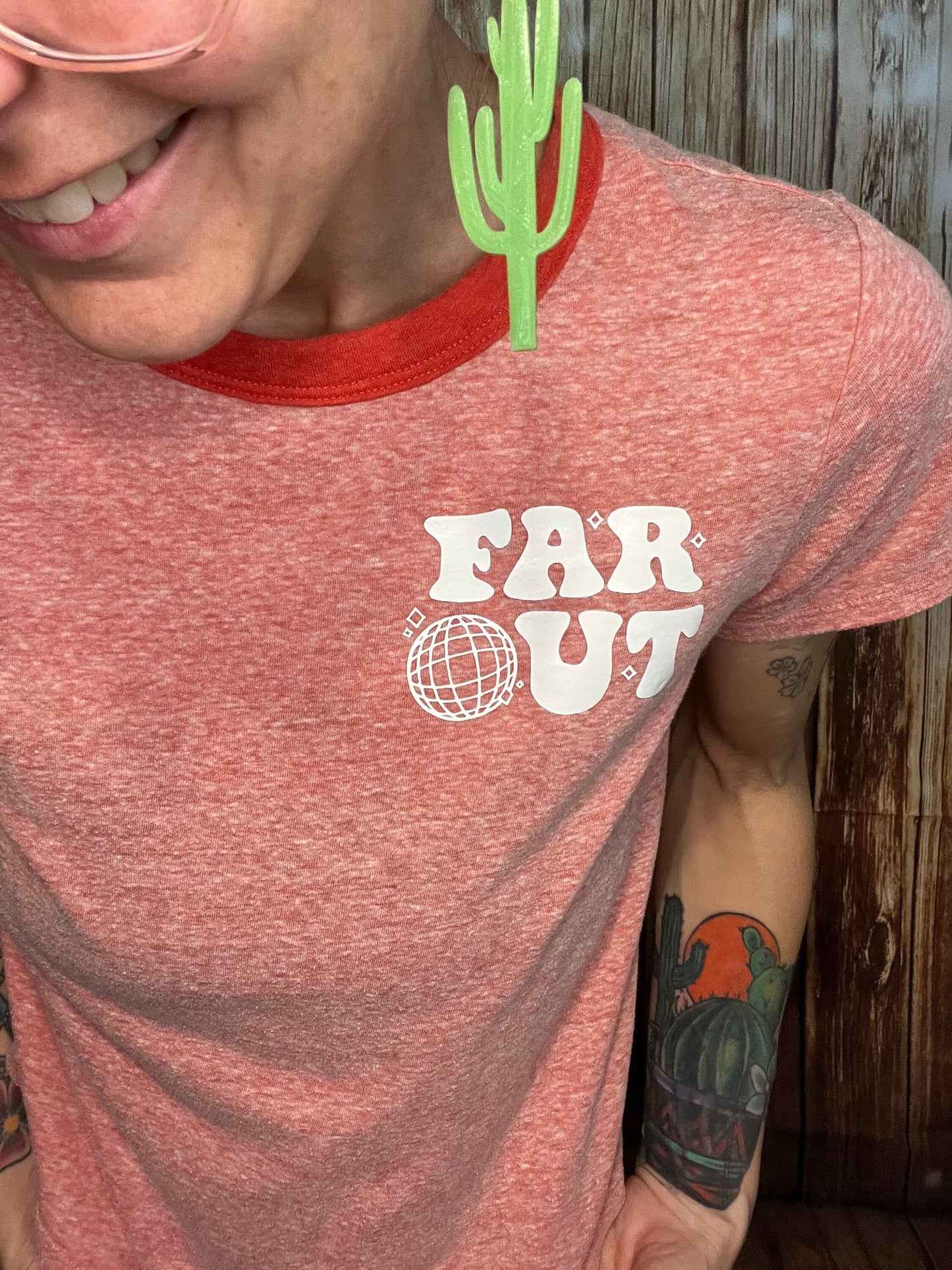 Orange Far Out Women’s Tee | Extra Small | Everyday Wear