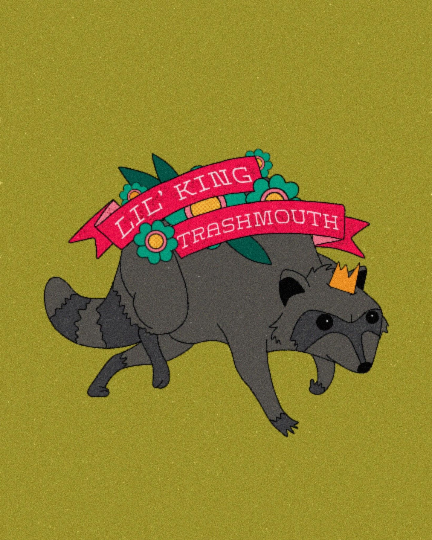 Little King Trashmouth Sticker | Bobs Burgers Fan Art