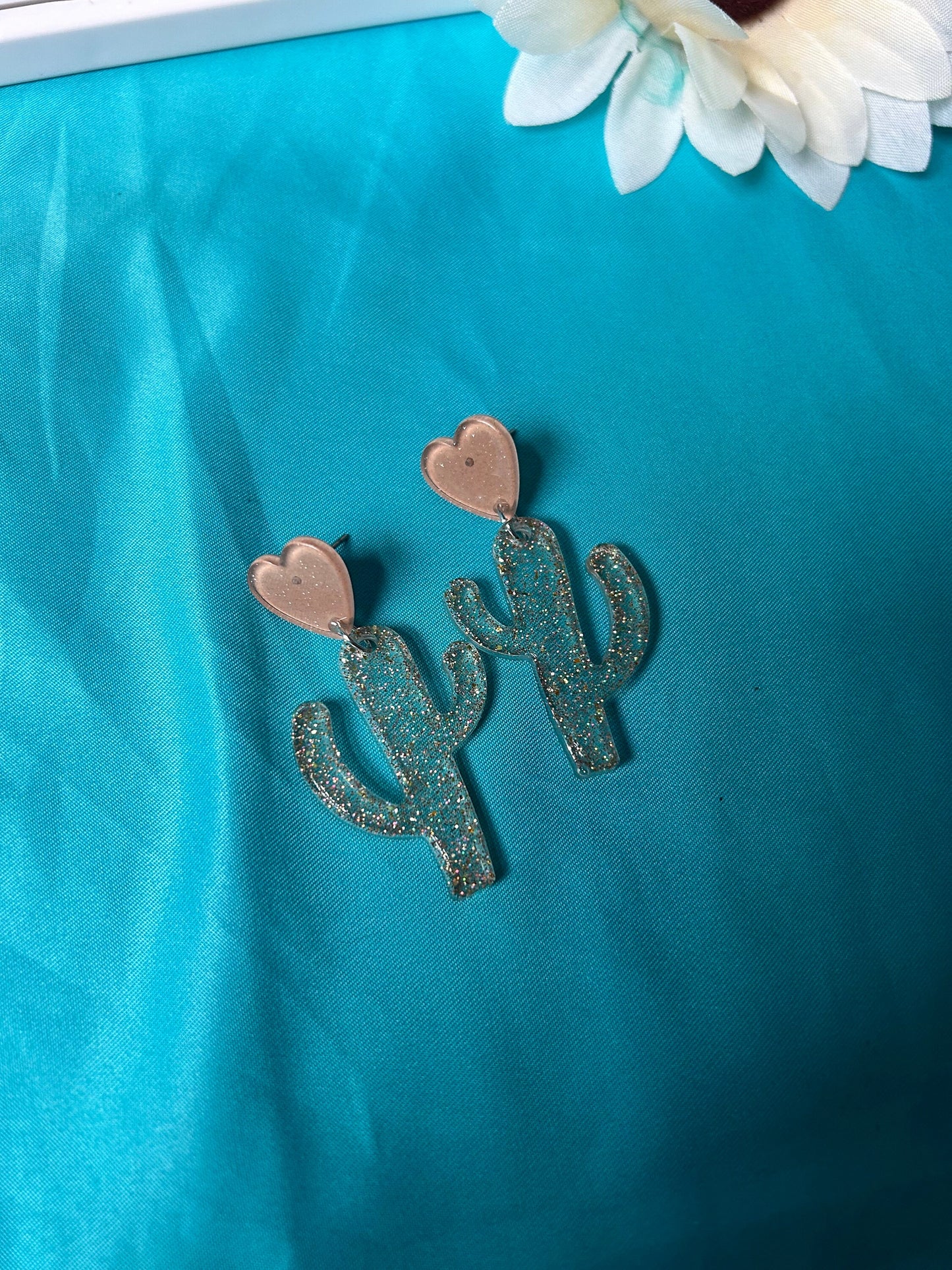 cactus saguaro earrings | unusual post backs